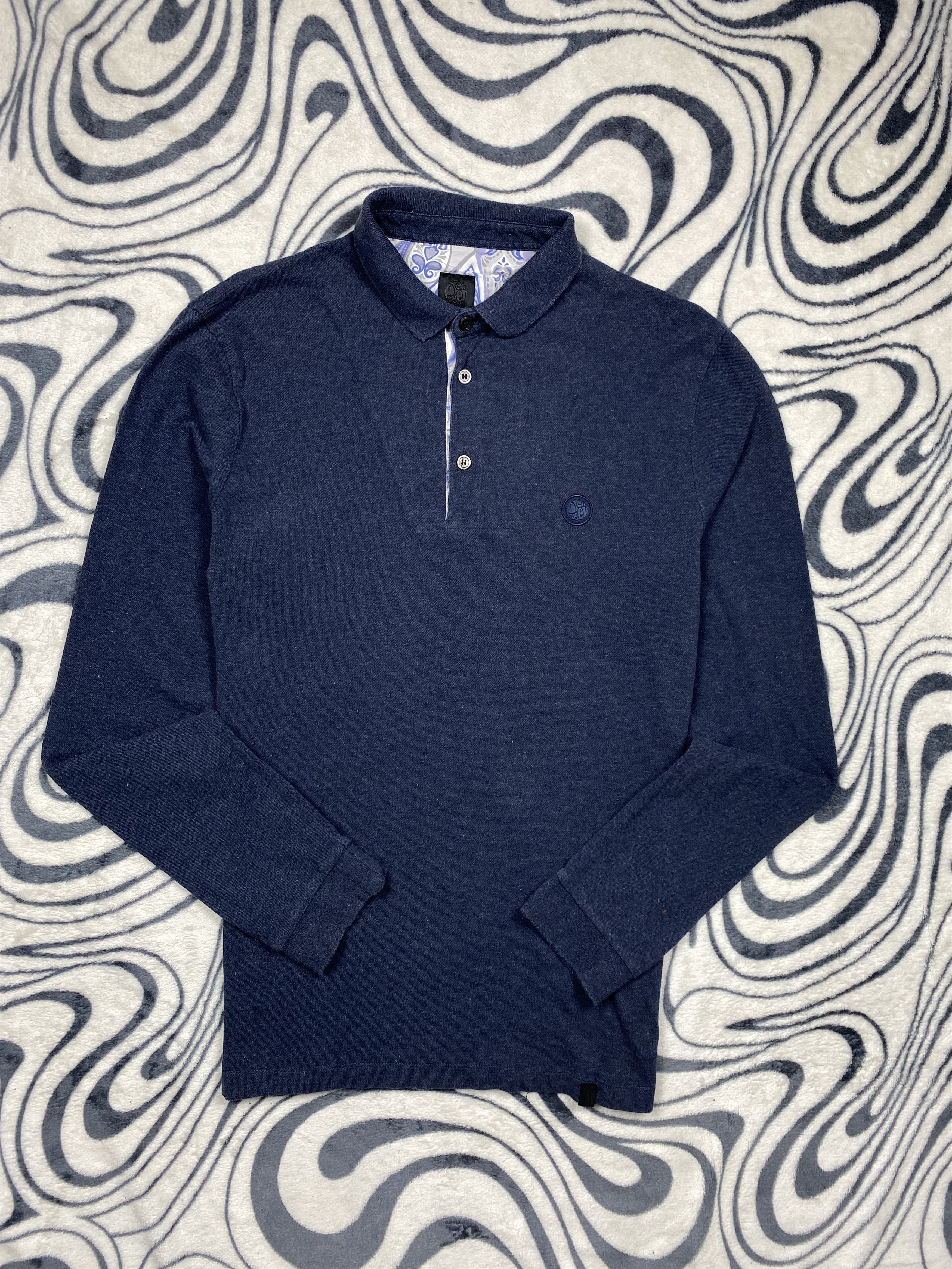 Pretty Green × Vintage Pretty Green Vintage Mens Long Sleeve T-Shirt Tee Size US S / EU 44-46 / 1 - 1 Thumbnail
