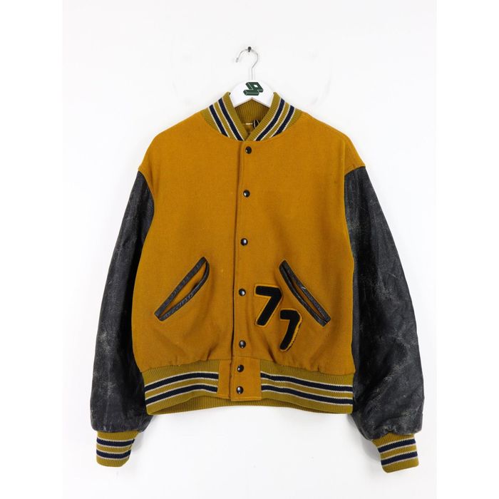 Vintage Vintage 50s/60s Bob Musser's Leather Varsity Jacket | Grailed