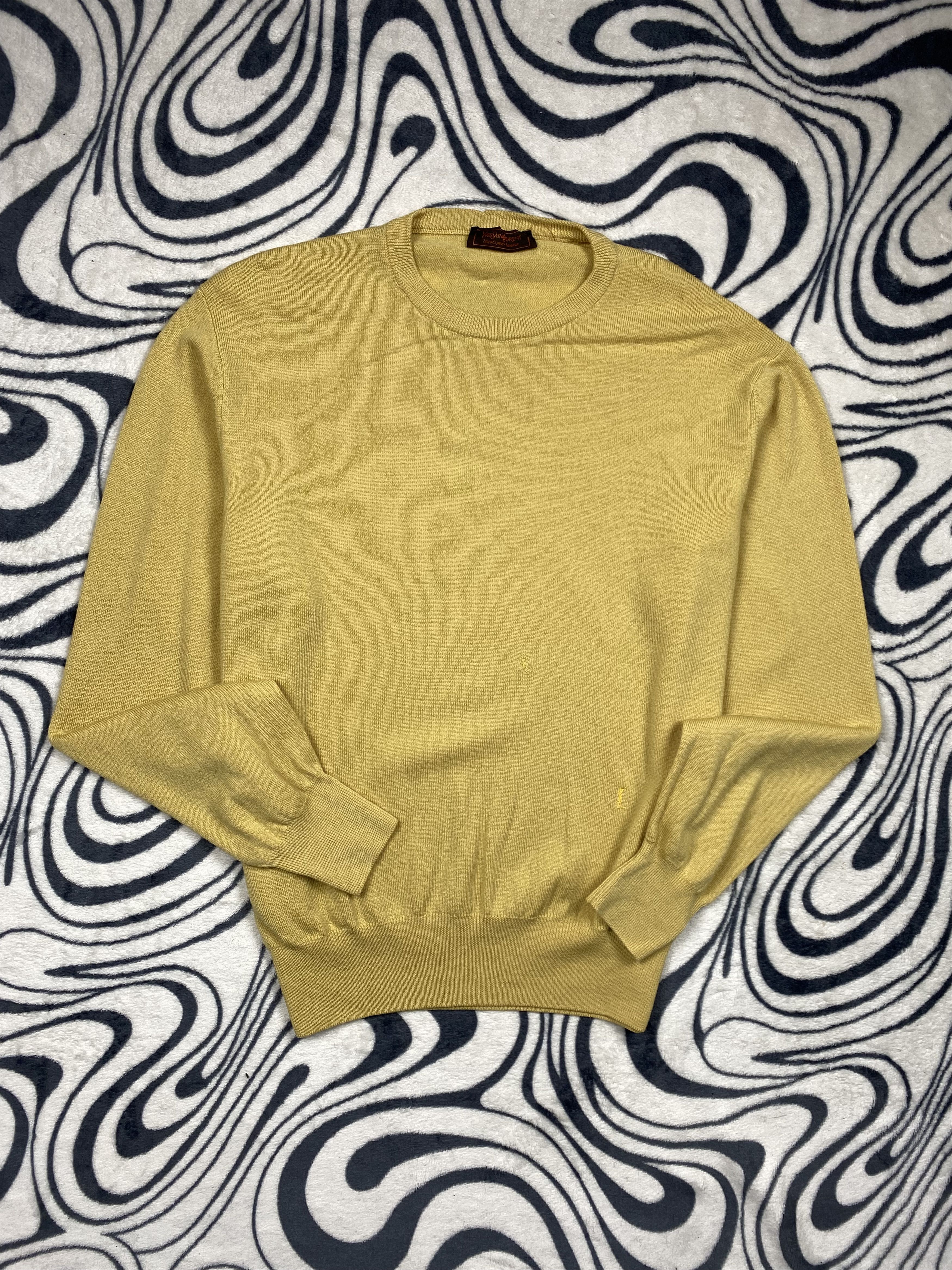 Yves Saint Laurent Yves Saint Laurent YSL Mens Lana Wool Sweater Size US XL / EU 56 / 4 - 1 Thumbnail
