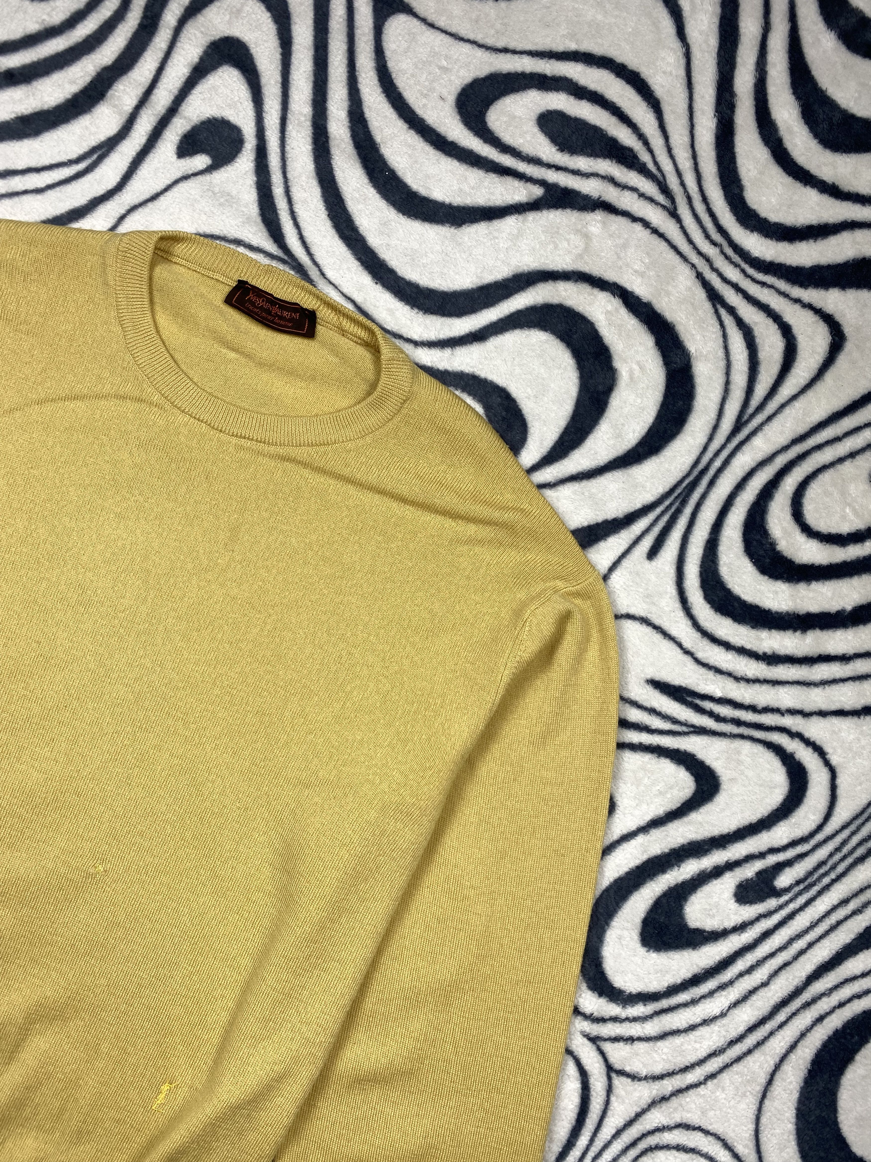 Yves Saint Laurent Yves Saint Laurent YSL Mens Lana Wool Sweater Size US XL / EU 56 / 4 - 2 Thumbnail