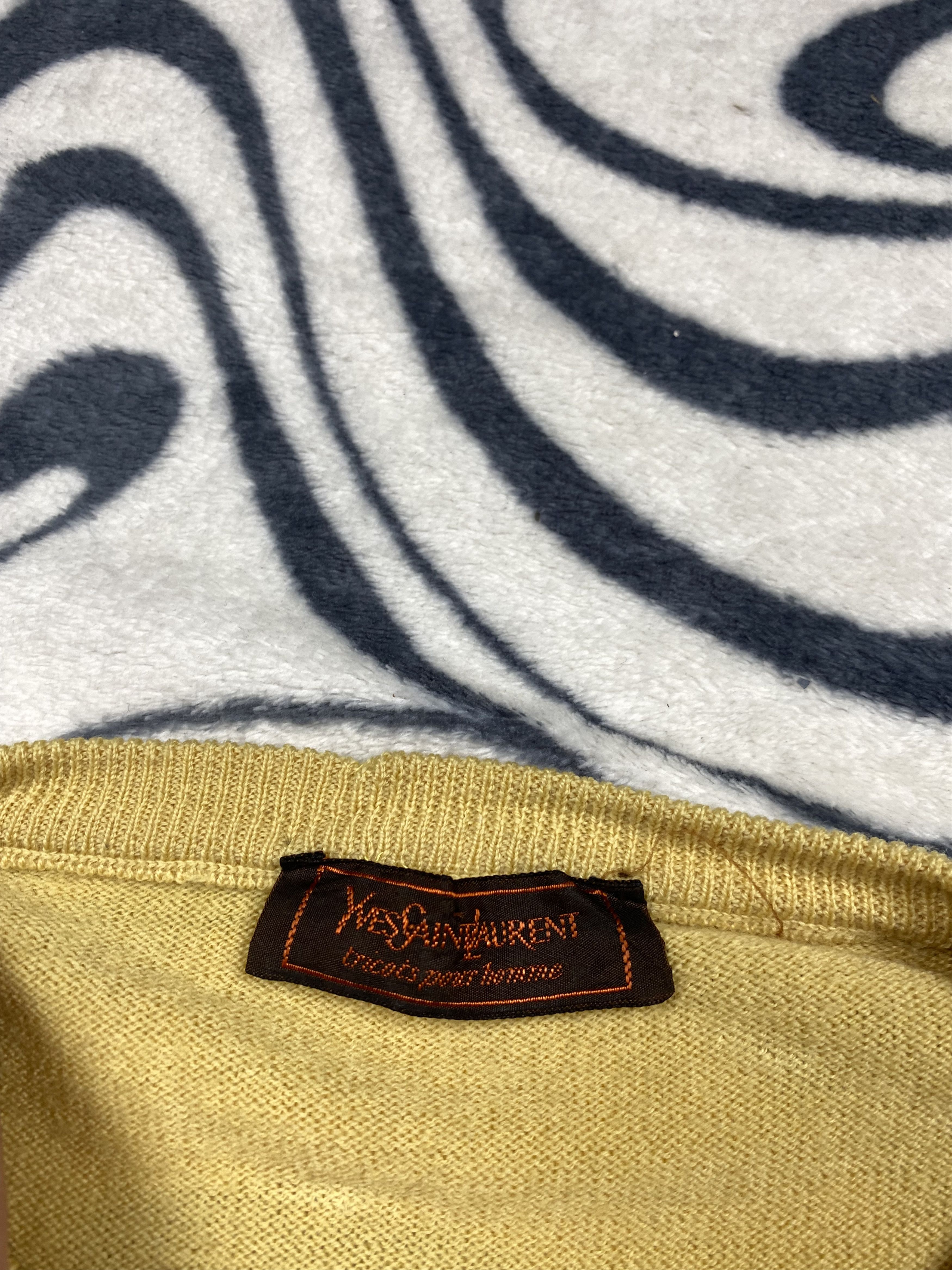 Yves Saint Laurent Yves Saint Laurent YSL Mens Lana Wool Sweater Size US XL / EU 56 / 4 - 8 Thumbnail