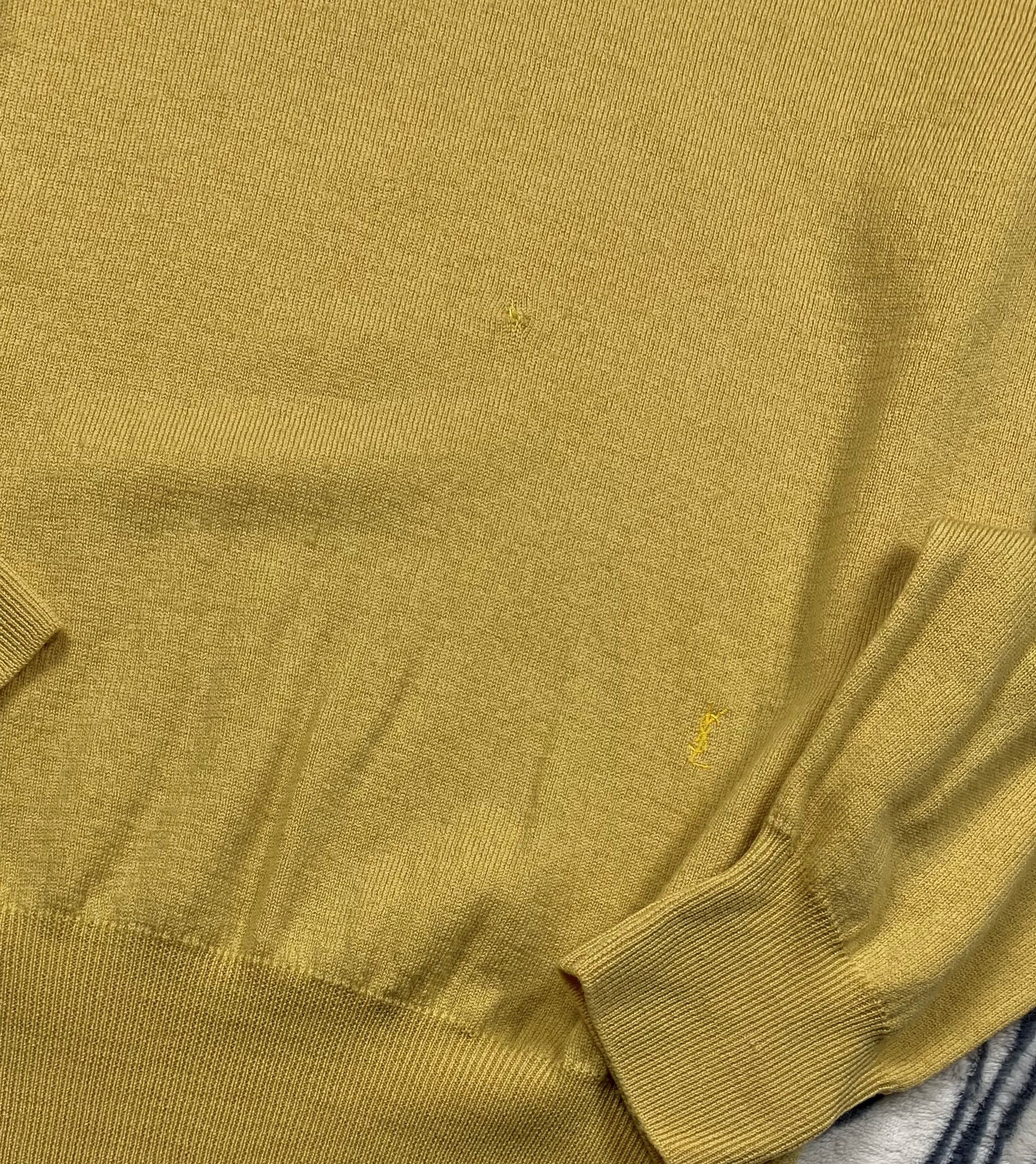 Yves Saint Laurent Yves Saint Laurent YSL Mens Lana Wool Sweater Size US XL / EU 56 / 4 - 4 Thumbnail