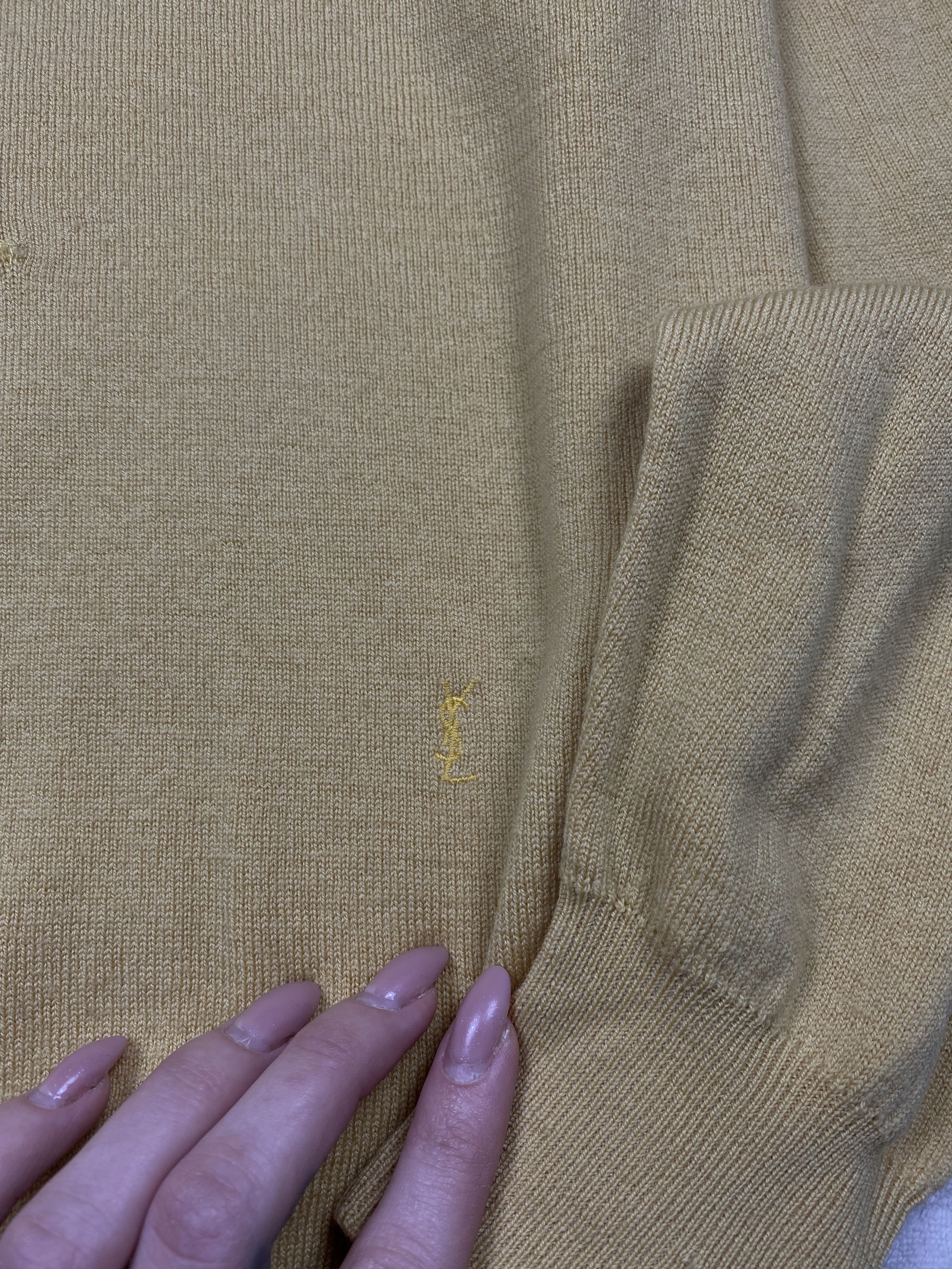 Yves Saint Laurent Yves Saint Laurent YSL Mens Lana Wool Sweater Size US XL / EU 56 / 4 - 5 Thumbnail