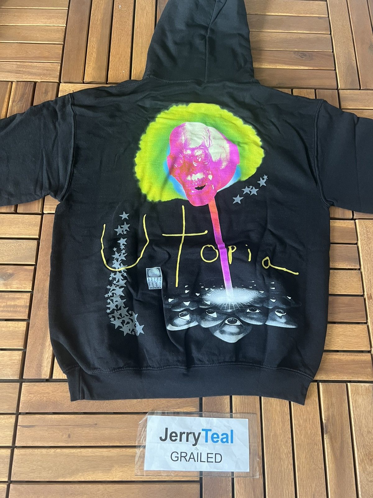 Travis Scott Travis Scott Astroworld Lollipop Hoodie Black Grailed