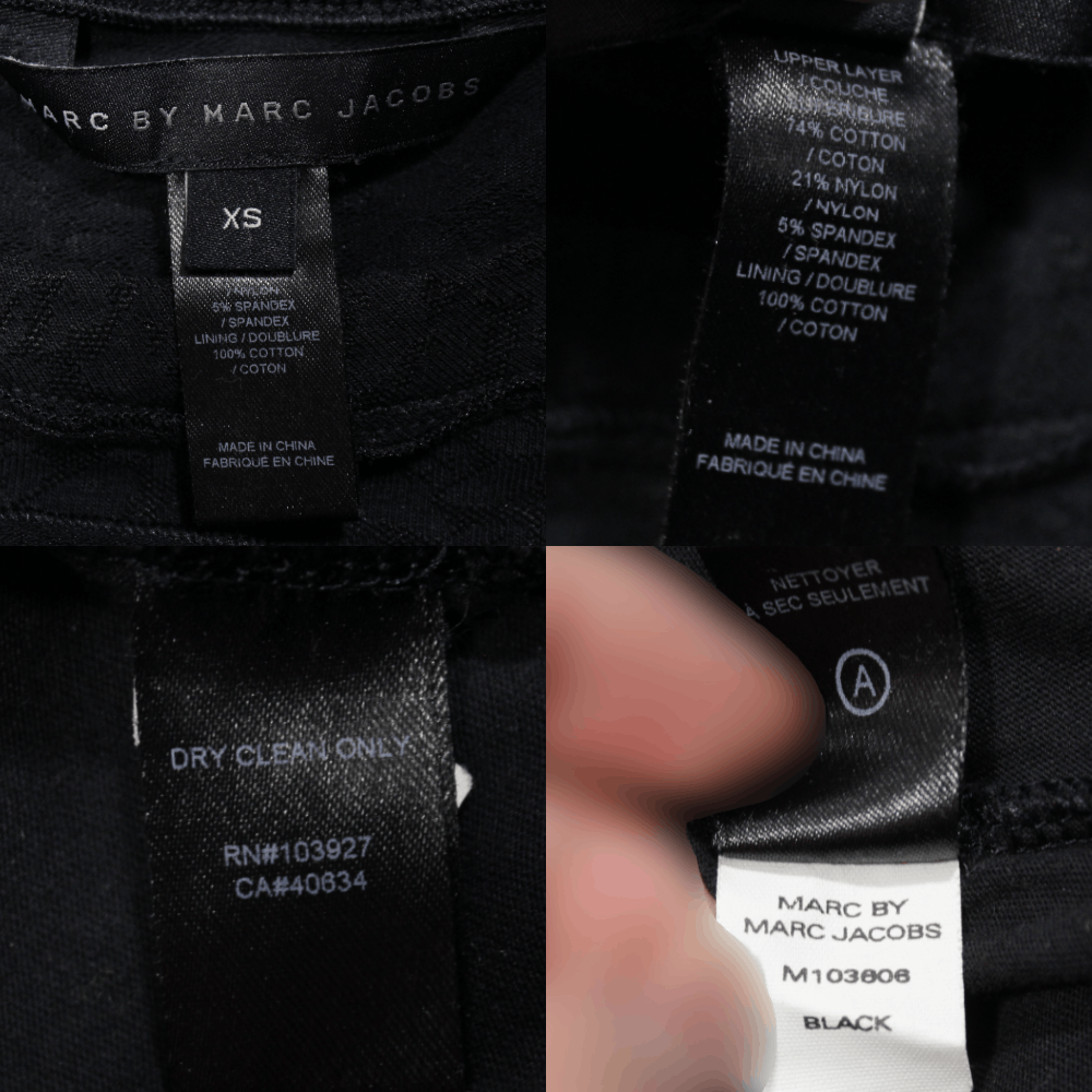 Marc by Marc Jacobs Black Stretch Dress Size XS / US 0-2 / IT 36-38 - 5 Thumbnail