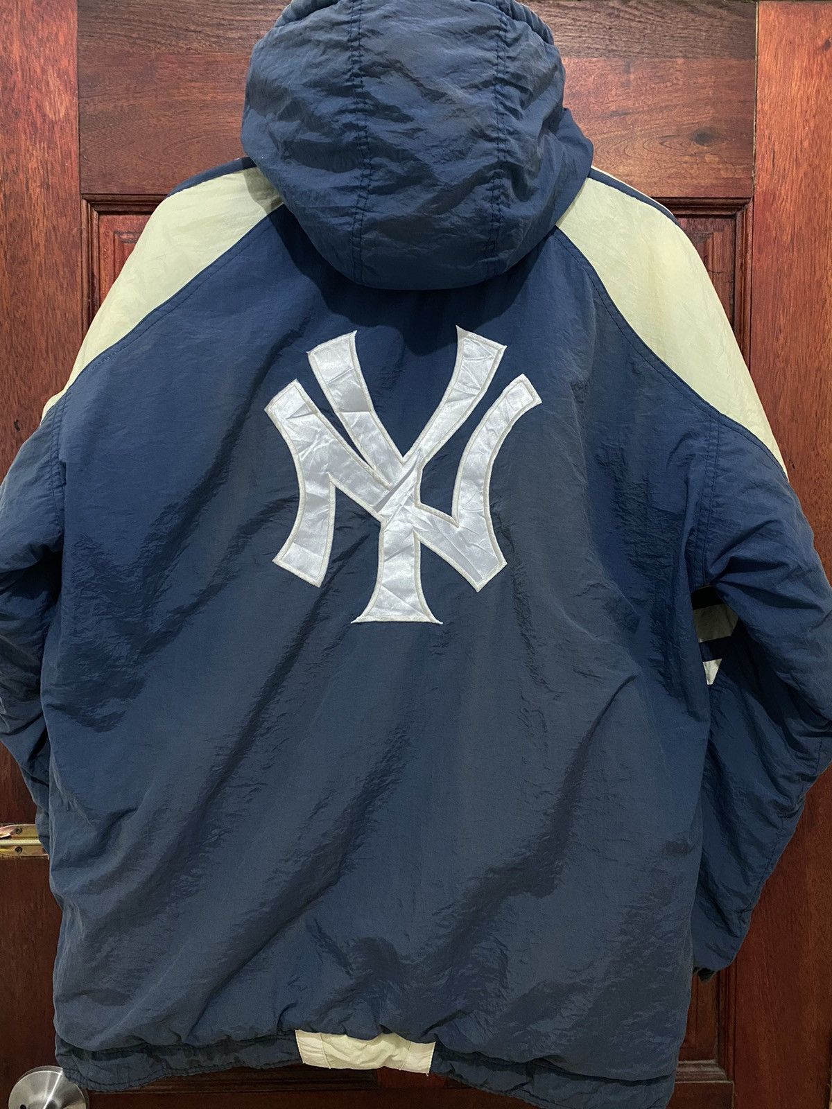 New York Yankees × Starter × Vintage Vintage New York Yankees Embroidery Starter Sun Faded jacket Size US M / EU 48-50 / 2 - 1 Thumbnail