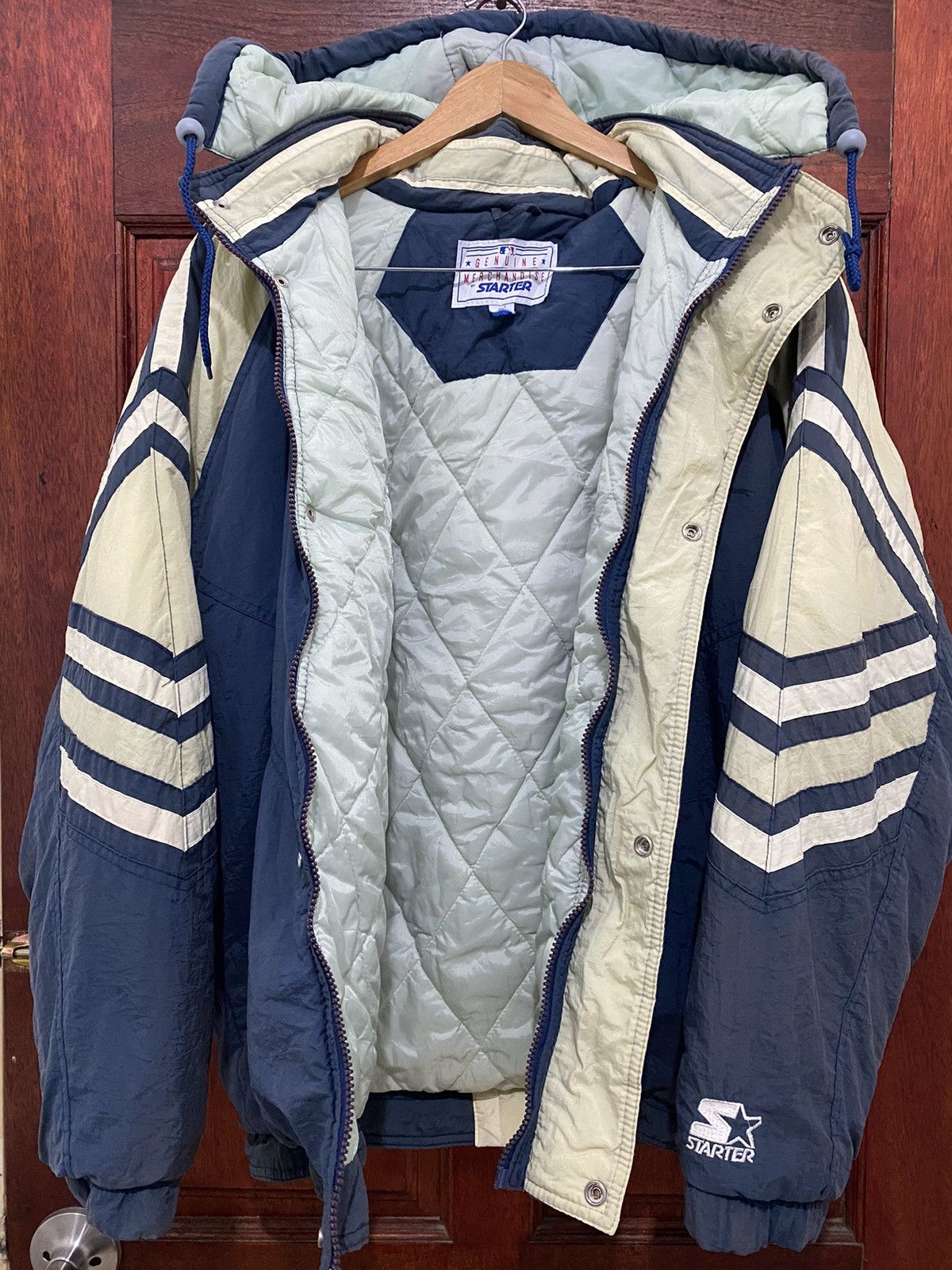 New York Yankees × Starter × Vintage Vintage New York Yankees Embroidery Starter Sun Faded jacket Size US M / EU 48-50 / 2 - 3 Thumbnail