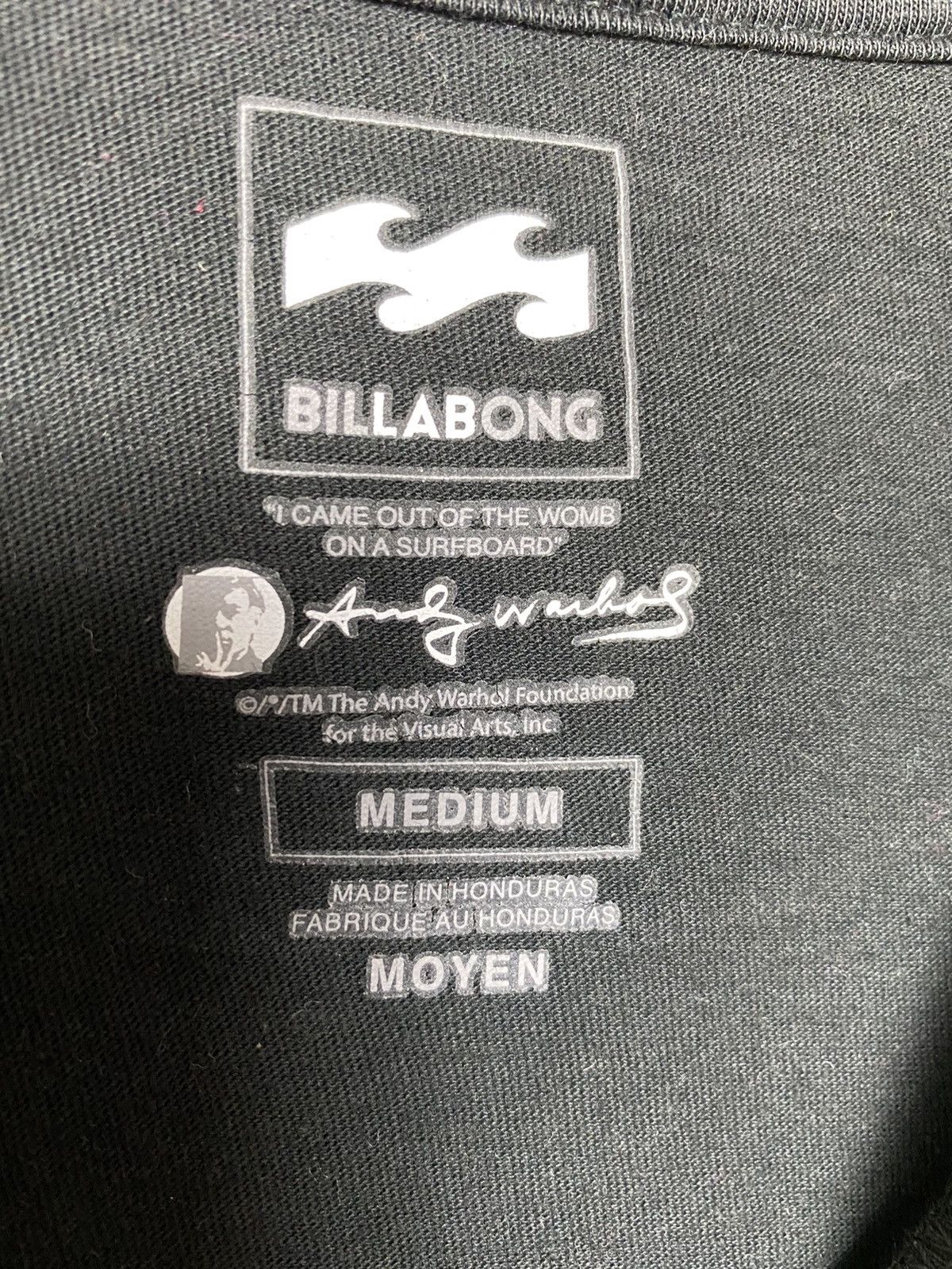 Andy Warhol × Billabong × Vintage Andy Warhol x Billabong Tees Size US M / EU 48-50 / 2 - 4 Thumbnail