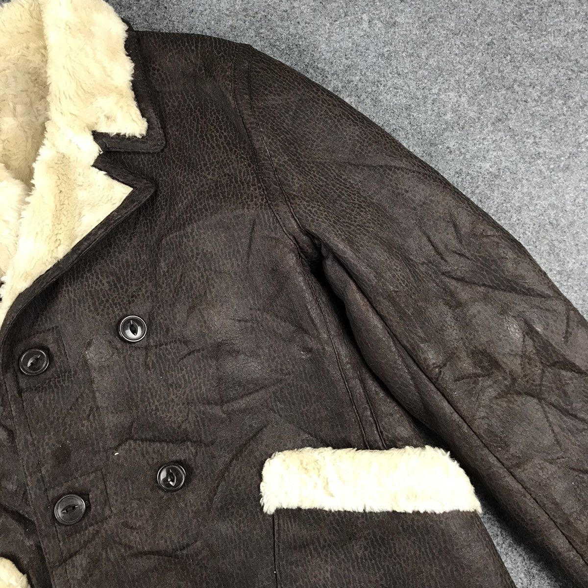 Japanese Brand × PPFM × Vintage Ppfm fur leather jacket Rare Design Size US L / EU 52-54 / 3 - 8 Thumbnail
