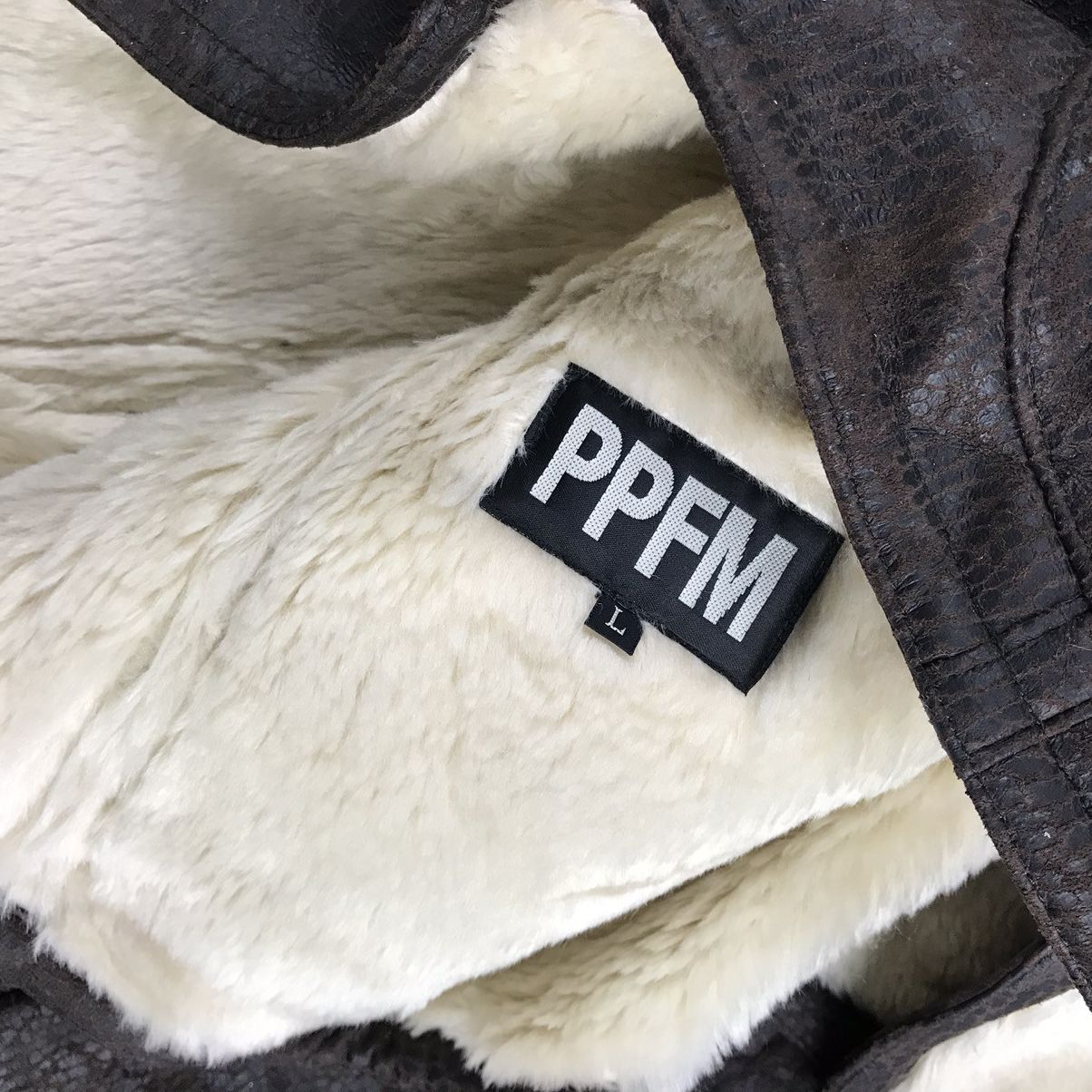 Japanese Brand × PPFM × Vintage Ppfm fur leather jacket Rare Design Size US L / EU 52-54 / 3 - 4 Thumbnail