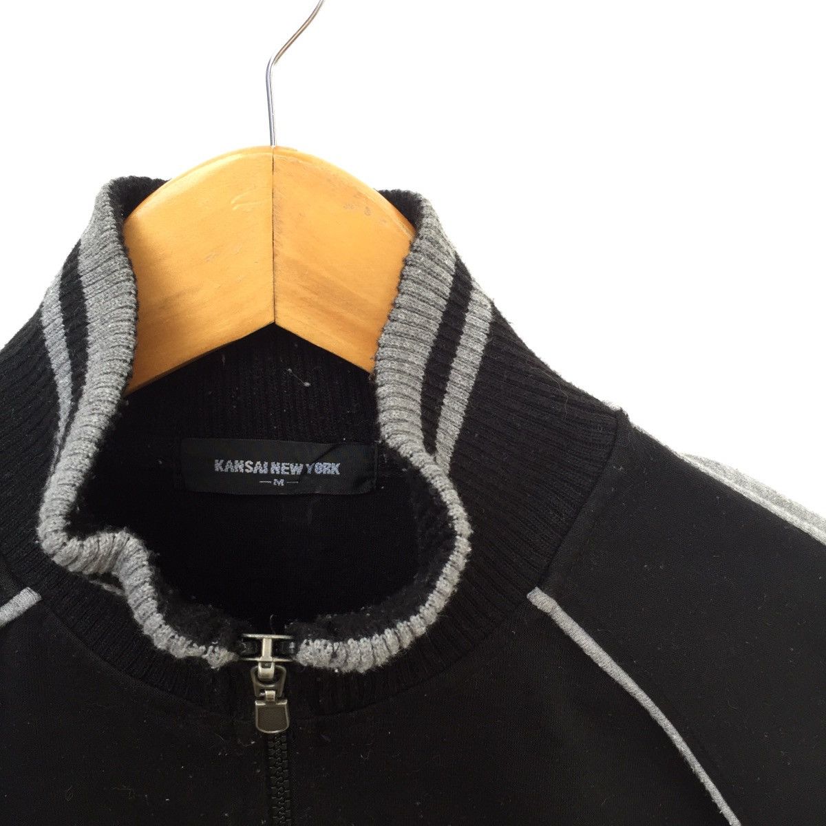 Japanese Brand Vintage 90s Kansai New York Zipper Sweatshirt Swag | M Size US M / EU 48-50 / 2 - 3 Thumbnail