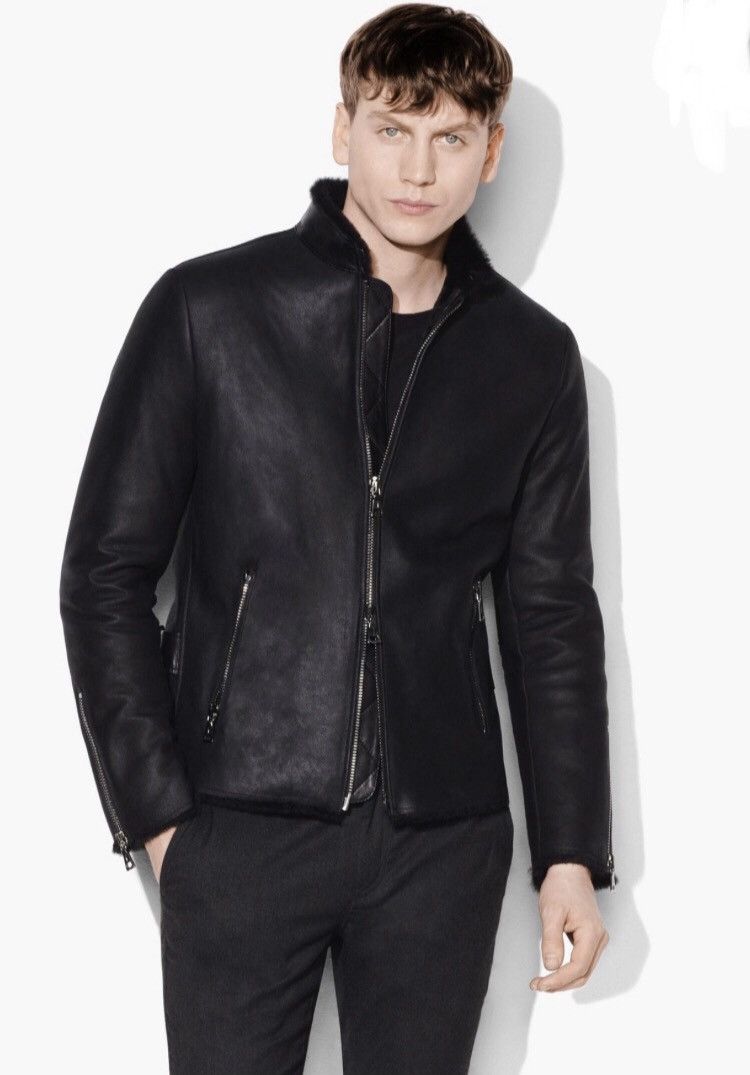 John Varvatos Shearling Moto jacket. 48 Size US M / EU 48-50 / 2 - 1 Thumbnail