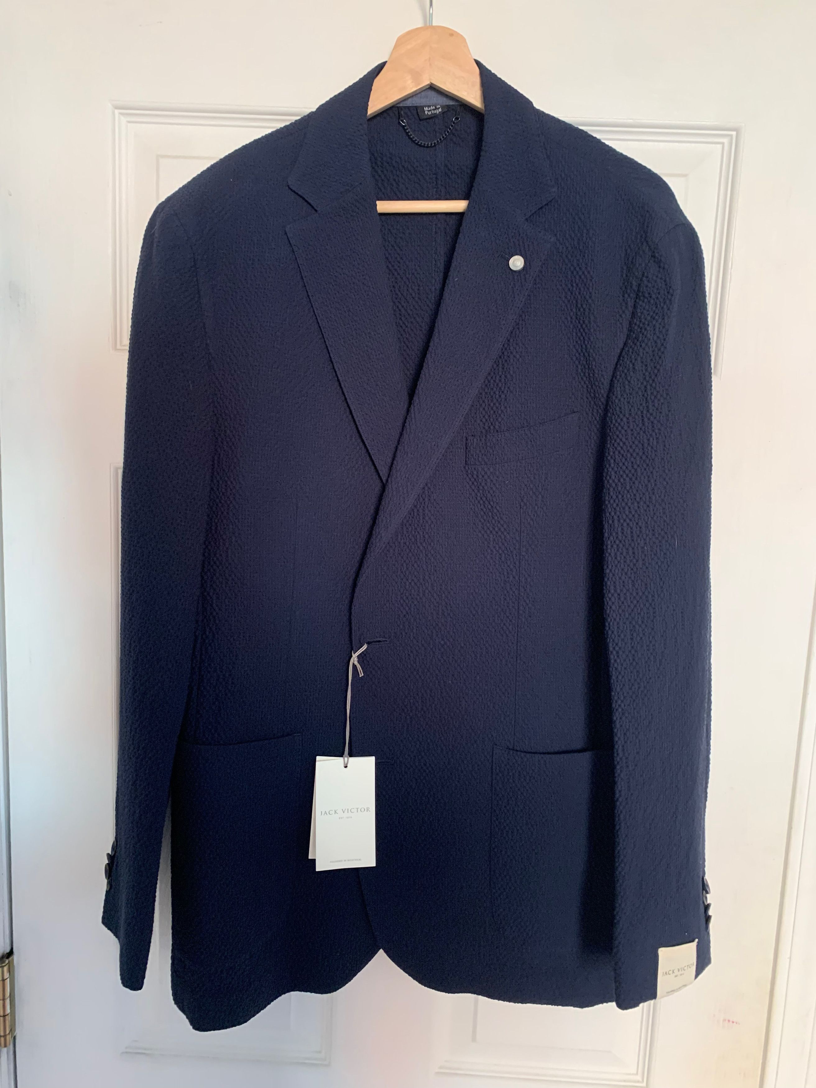 Jack Victor Navy Conway Sport Coat - 1221004