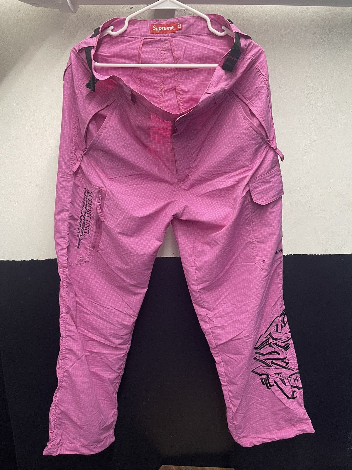 image of Supreme Support Unit Nylon Ripstop in Pink, Men's (Size 32)