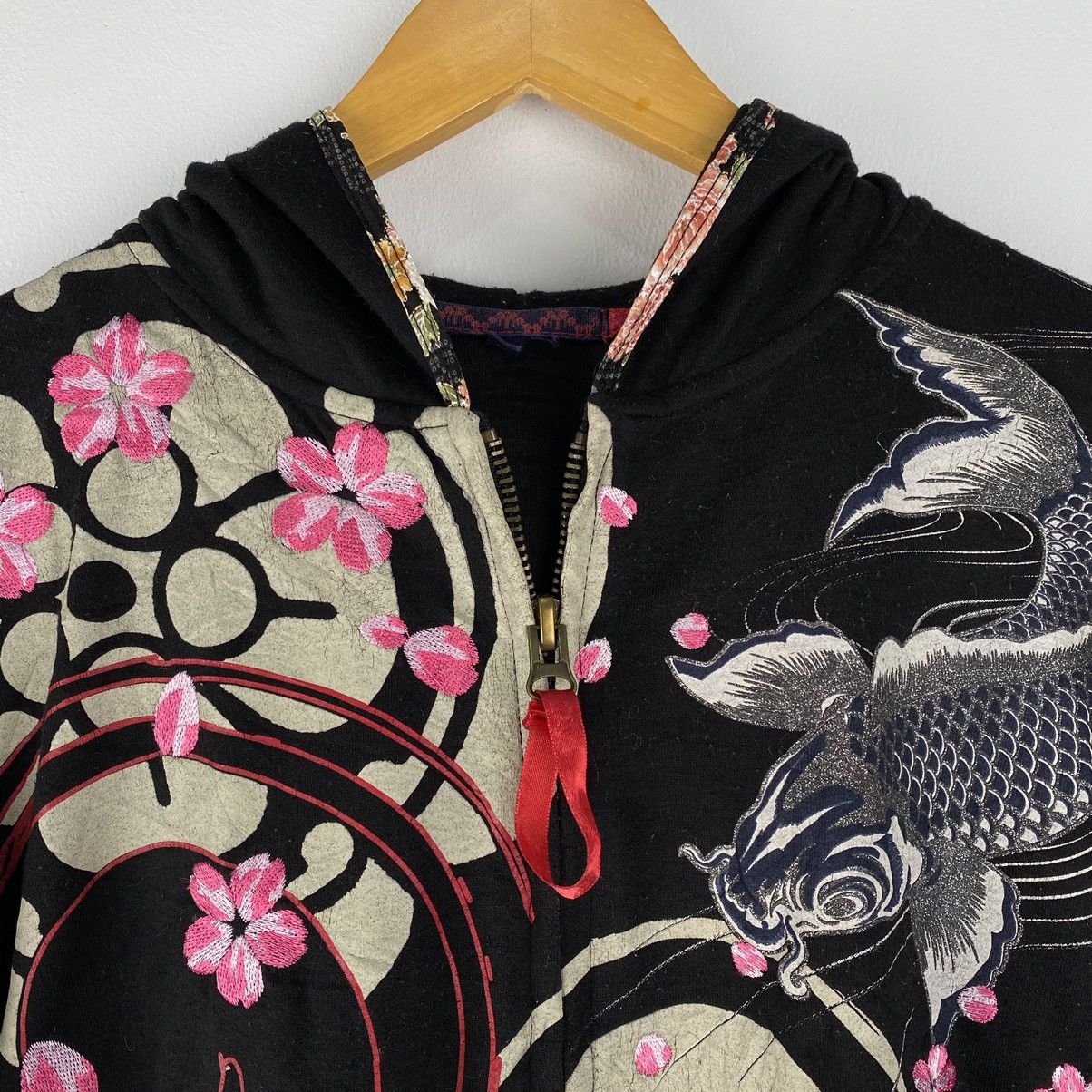 Bullet Noise japanese koi sakura embroidery zip hoodie Size US XL / EU 56 / 4 - 4 Thumbnail