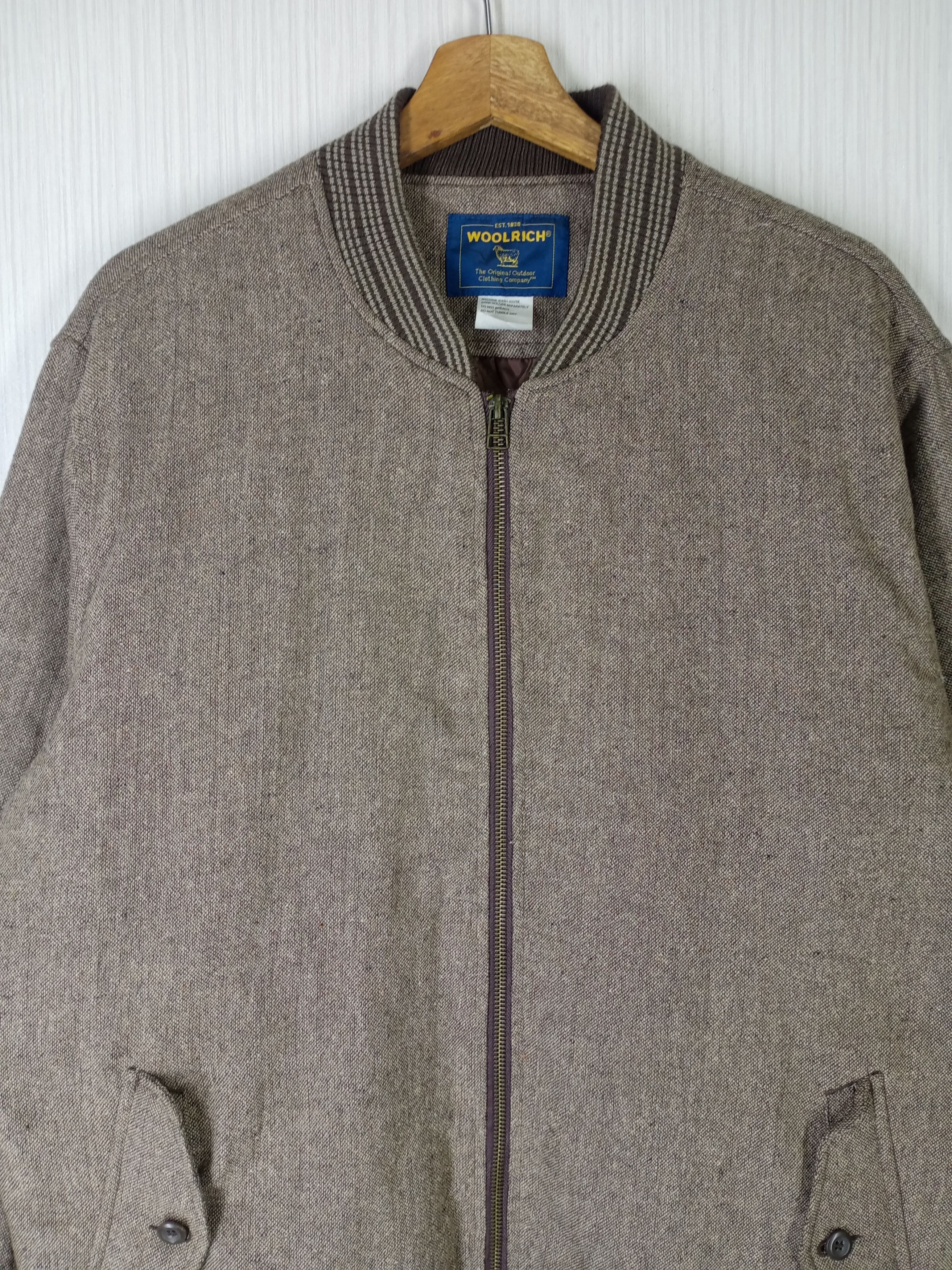 Woolrich Woolen Mills Rare Vintage 90s Woolrich Bomber Wool Varsity Jacket Size US L / EU 52-54 / 3 - 2 Thumbnail