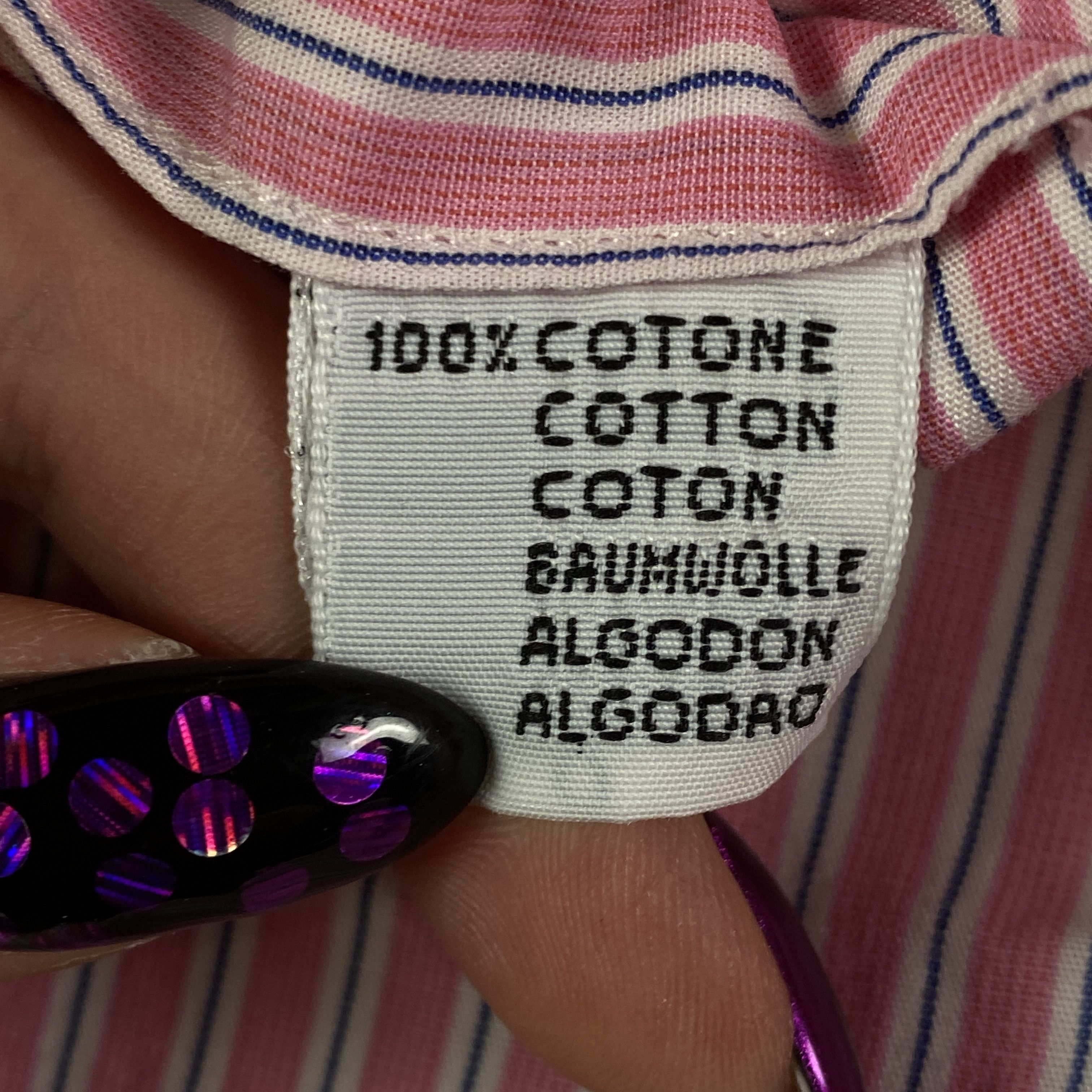 Valentino × Vintage Mens Shirt Long Sleeve Valentino Vintage Size 17 / 43 Size US S / EU 44-46 / 1 - 6 Thumbnail