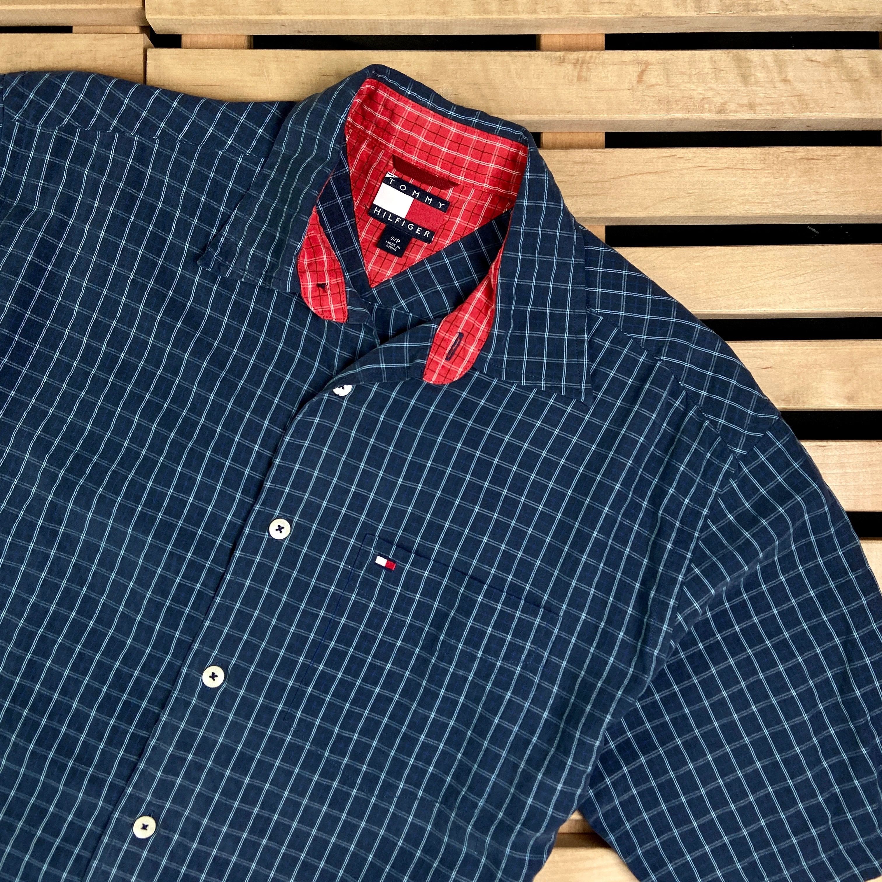 Tommy Hilfiger × Vintage Mens Shirt Short Sleeve Tommy Hilfiger Vintage Size S Size US S / EU 44-46 / 1 - 2 Thumbnail