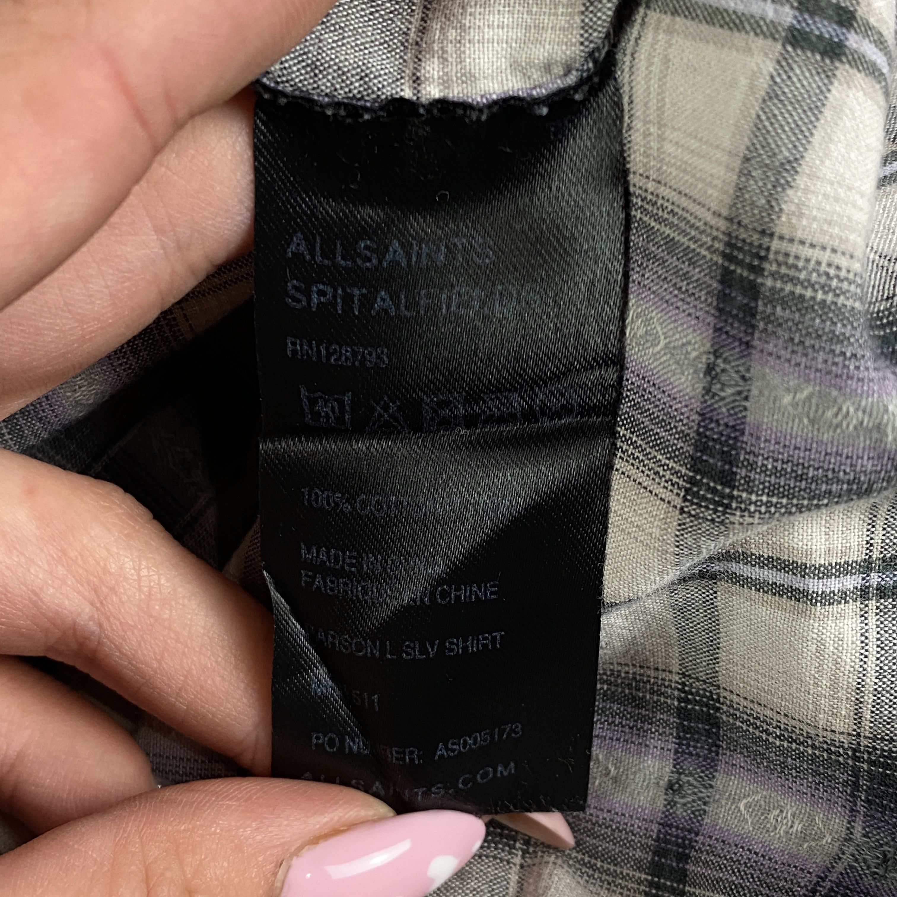 Allsaints Mens Allsaints Shirt Long Sleeve Size S Size US S / EU 44-46 / 1 - 6 Thumbnail