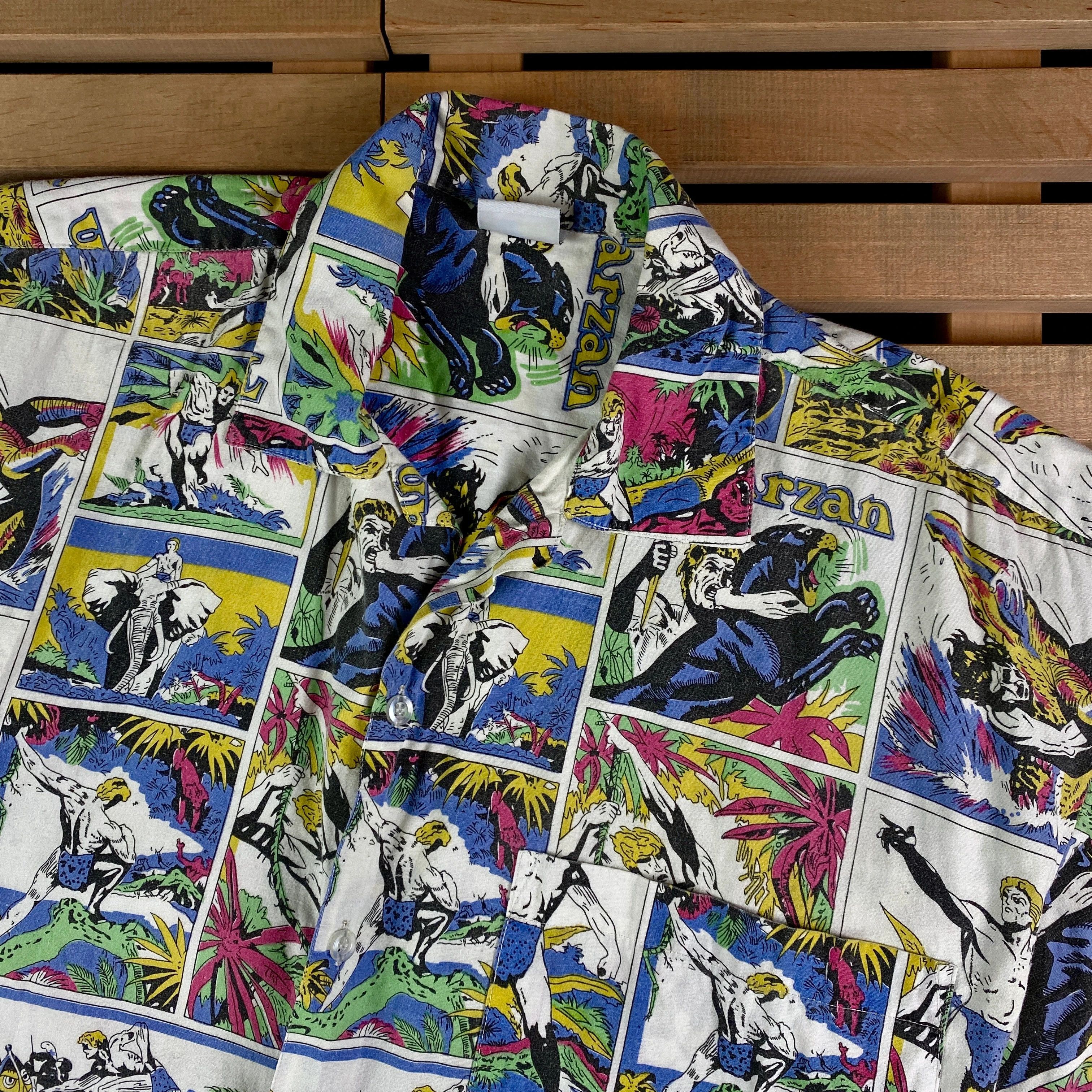 Vintage Mens Crazy Shirt Tarzan Vintage Size M Size US M / EU 48-50 / 2 - 2 Thumbnail