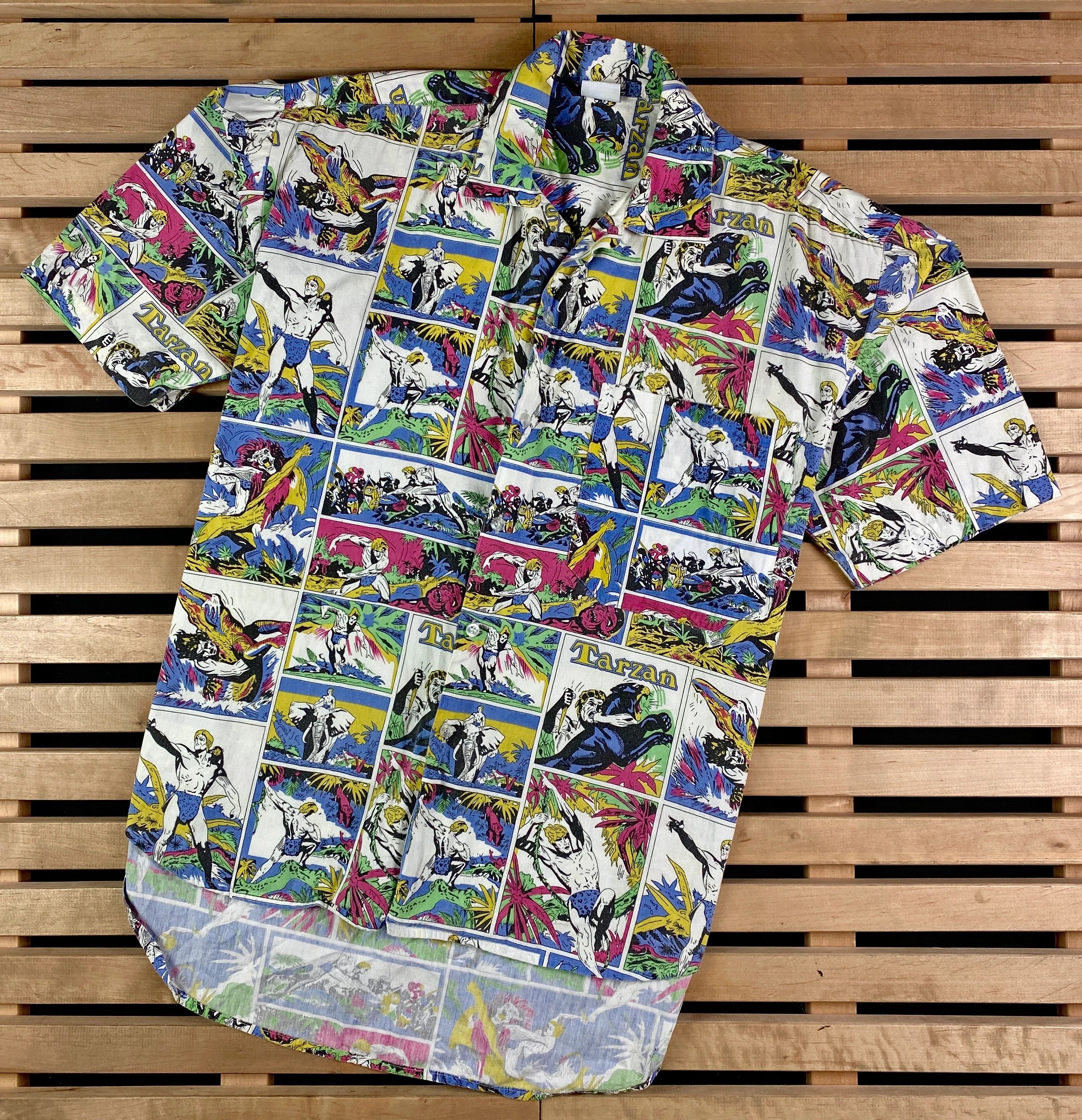 Vintage Mens Crazy Shirt Tarzan Vintage Size M Size US M / EU 48-50 / 2 - 1 Thumbnail