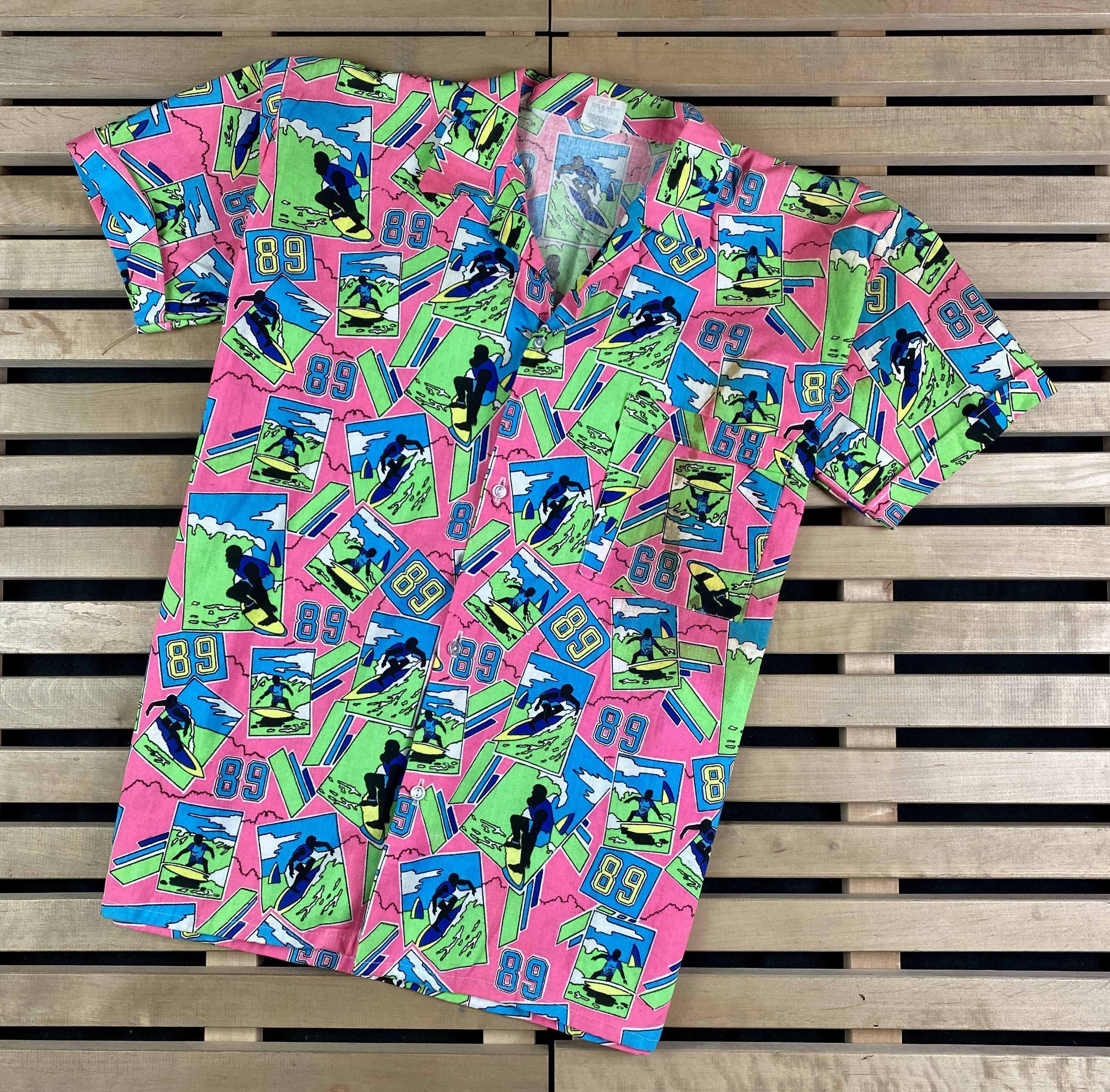 Vintage Mens Crazy Shirt Surfing Size M Size US M / EU 48-50 / 2 - 1 Thumbnail