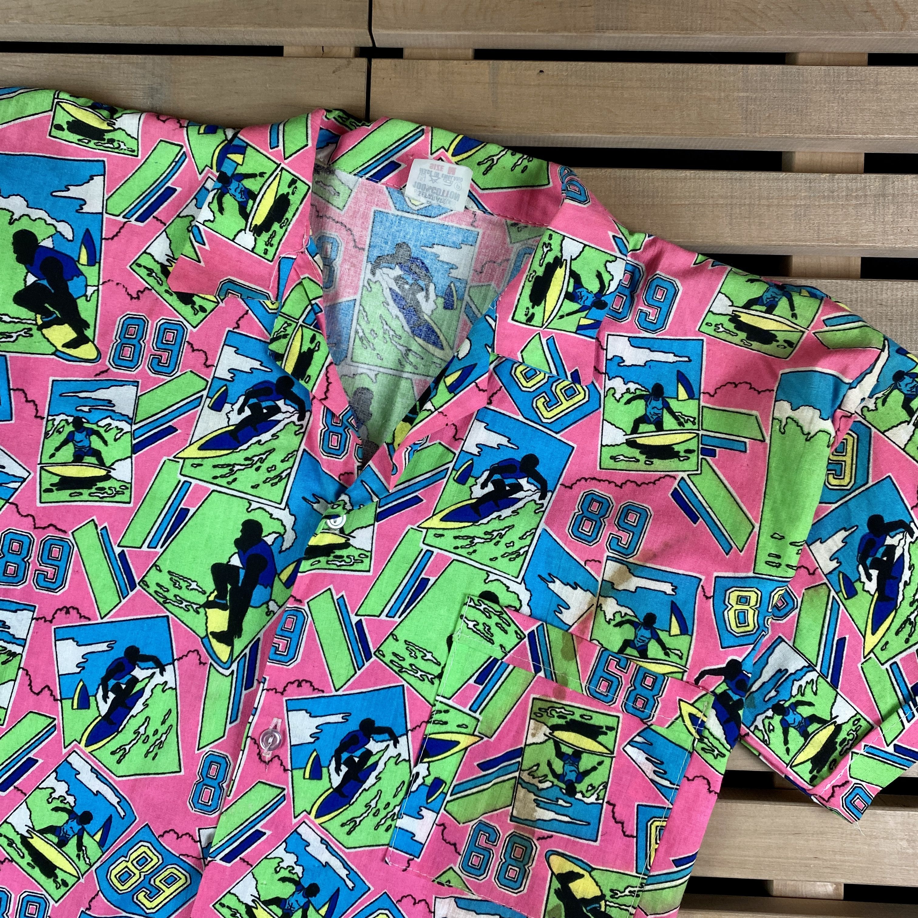 Vintage Mens Crazy Shirt Surfing Size M Size US M / EU 48-50 / 2 - 2 Thumbnail