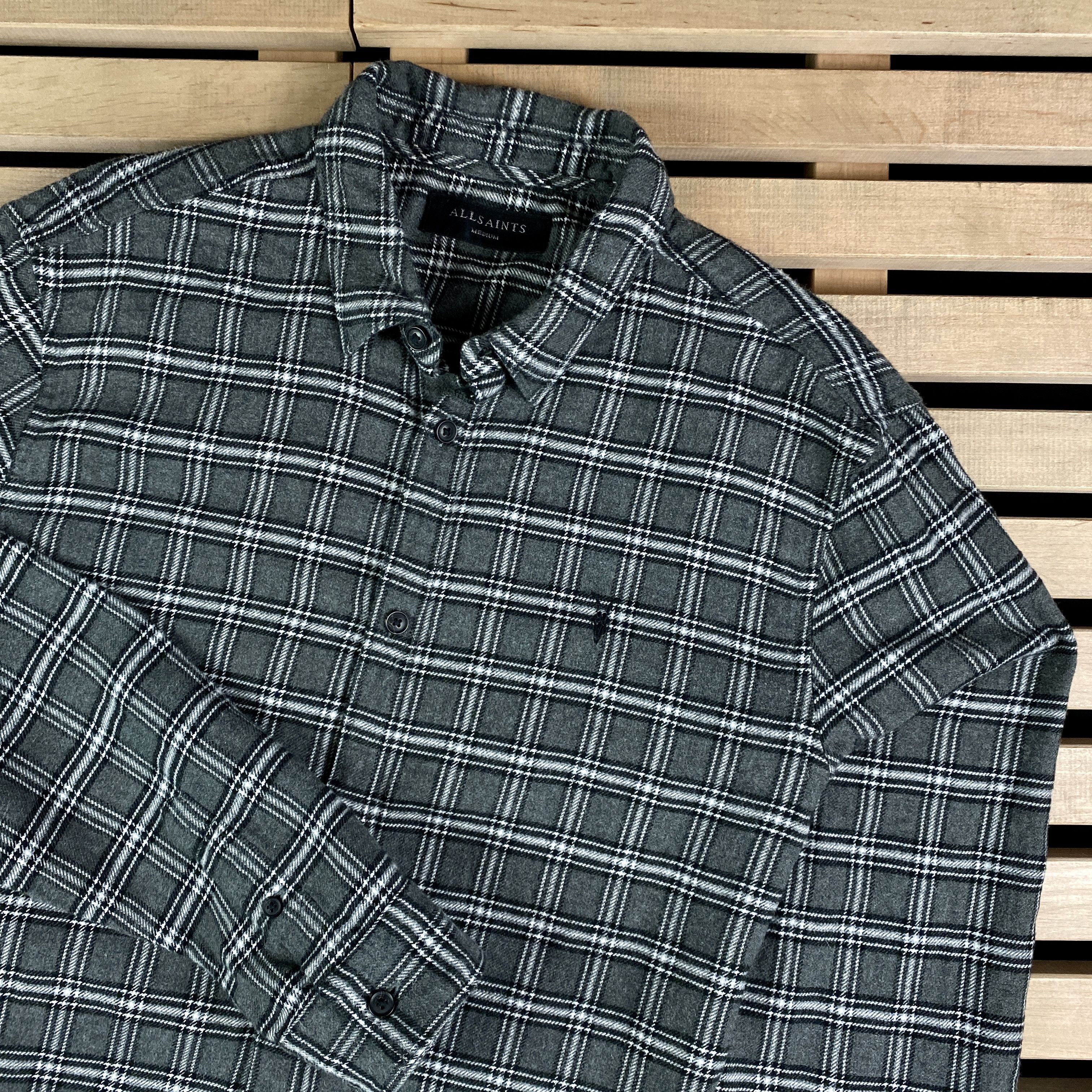 Allsaints Mens Allsaints Shirt Long Sleeve Size M Size US M / EU 48-50 / 2 - 2 Thumbnail