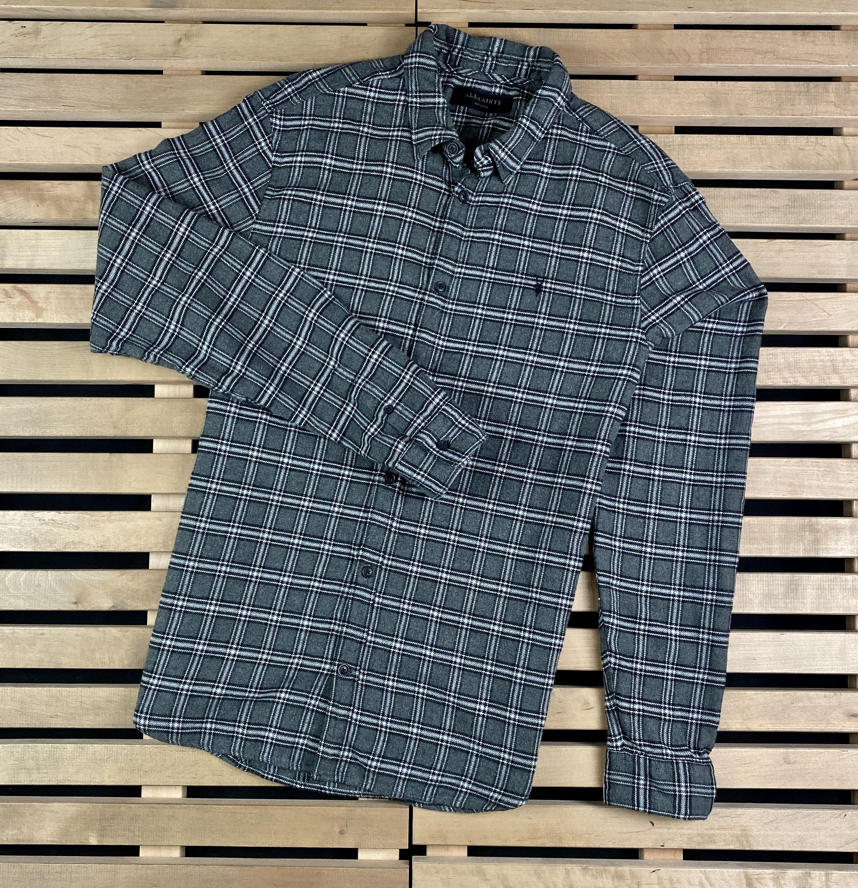 Allsaints Mens Allsaints Shirt Long Sleeve Size M Size US M / EU 48-50 / 2 - 1 Thumbnail