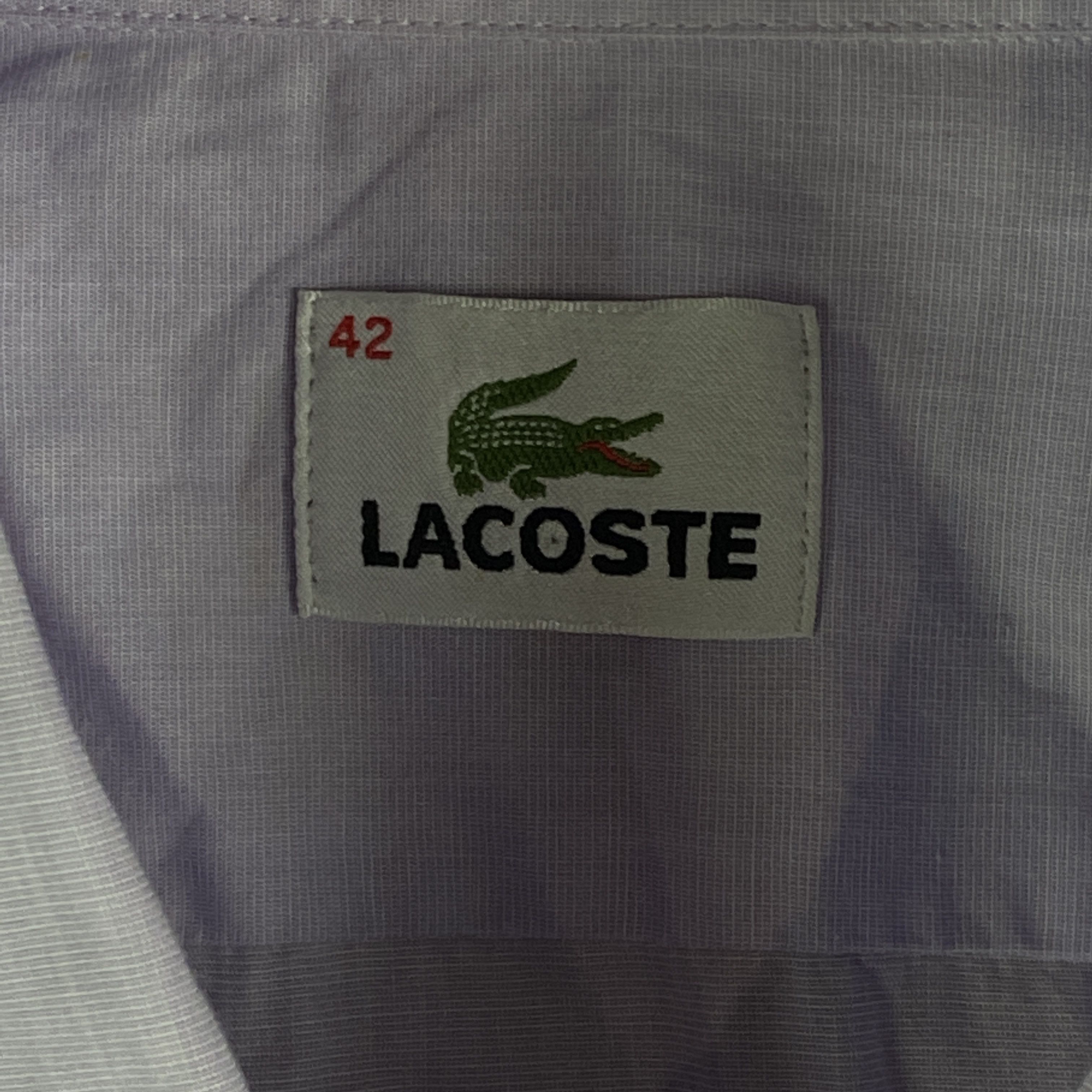 Lacoste × Vintage Mens Lacoste Vintage Shirt Size 42 Size US M / EU 48-50 / 2 - 4 Thumbnail