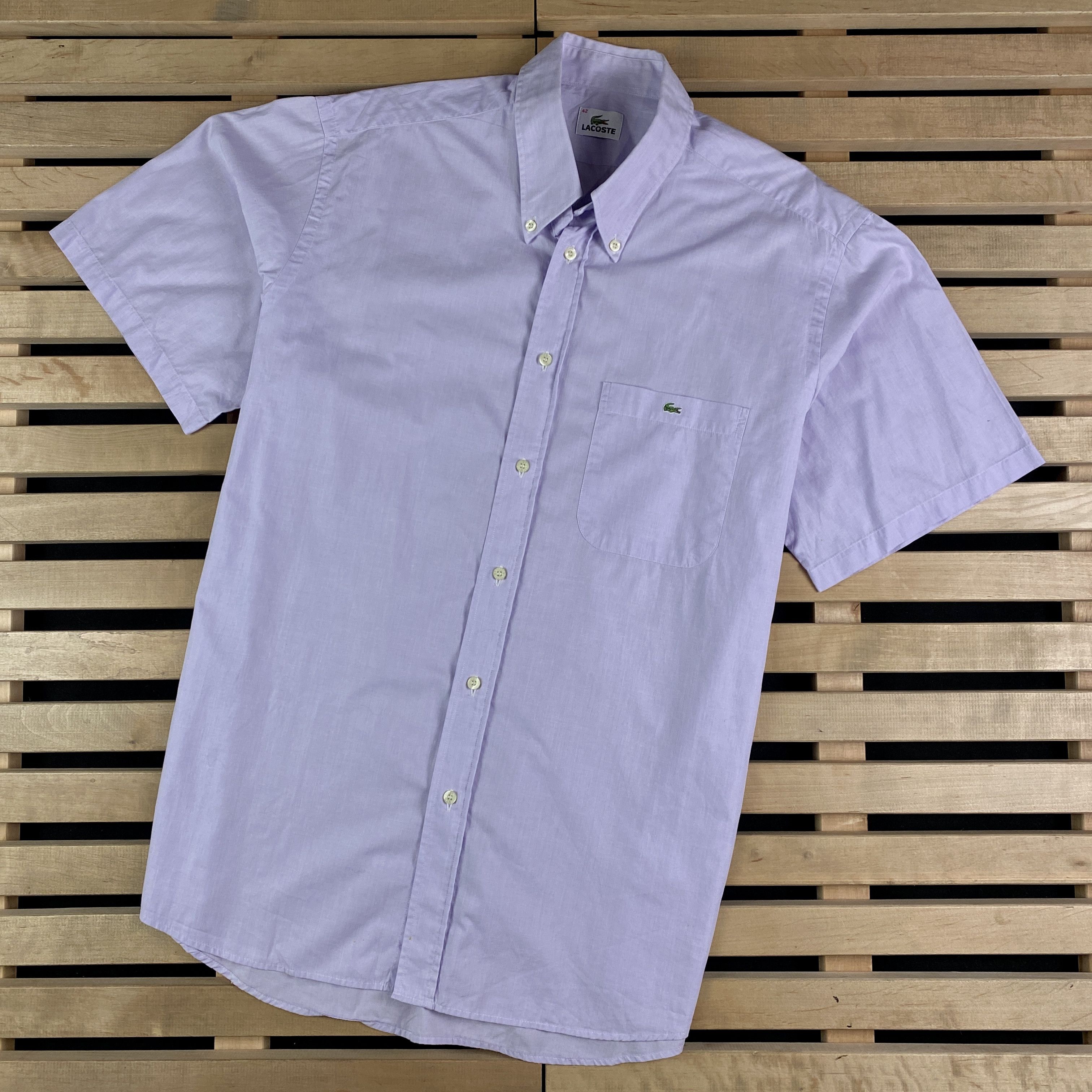 Lacoste × Vintage Mens Lacoste Vintage Shirt Size 42 Size US M / EU 48-50 / 2 - 1 Thumbnail