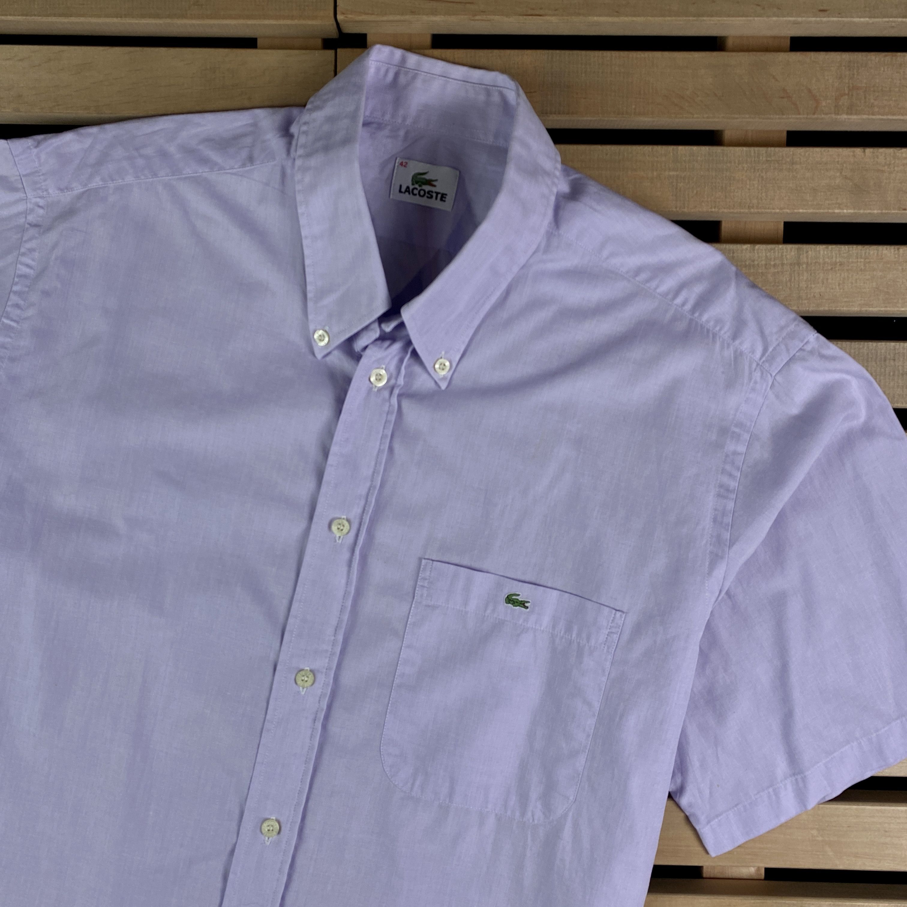 Lacoste × Vintage Mens Lacoste Vintage Shirt Size 42 Size US M / EU 48-50 / 2 - 2 Thumbnail