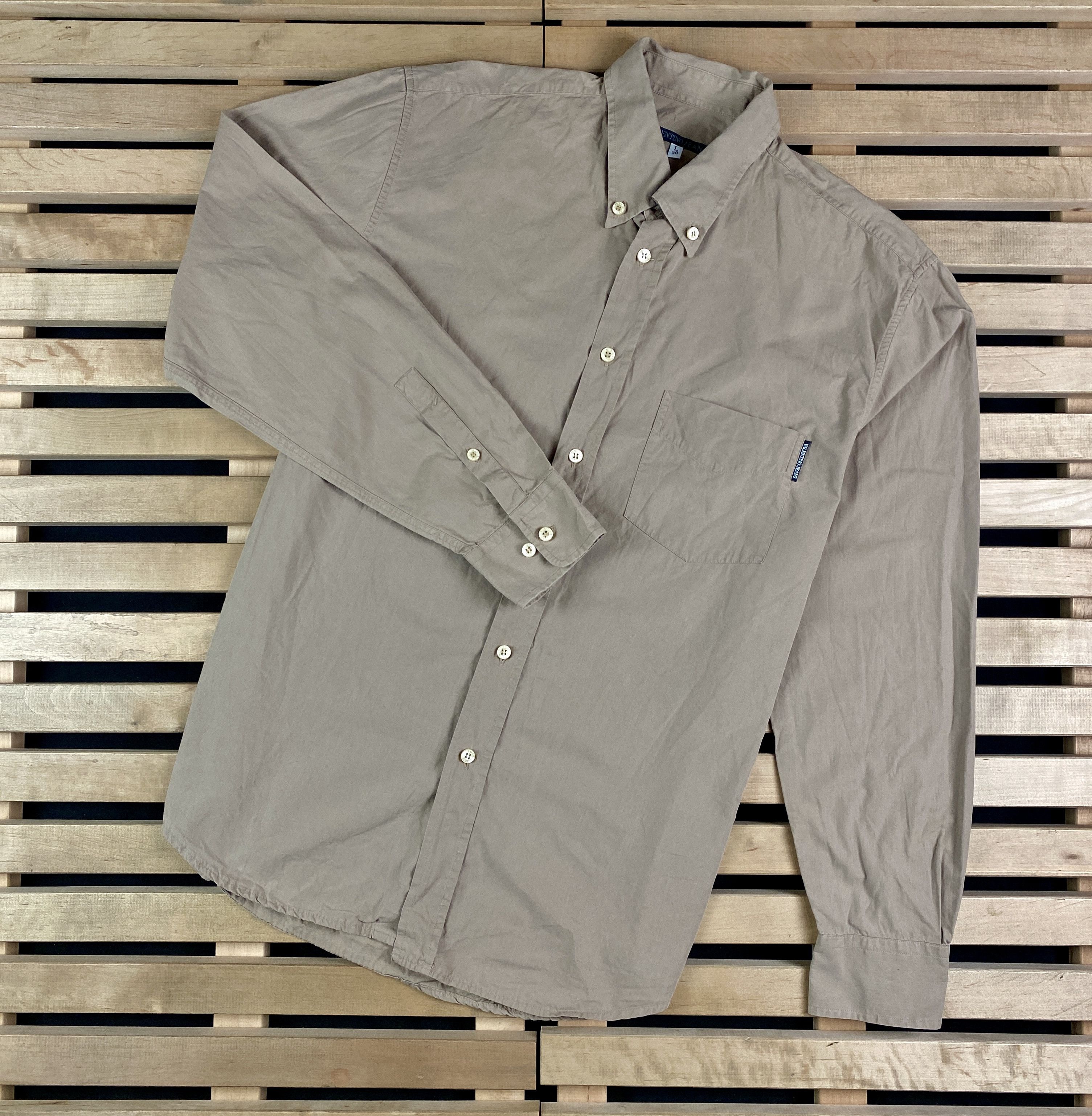 Valentino × Vintage Mens Valentino Vintage Shirt Long Sleeve Size L Size US L / EU 52-54 / 3 - 1 Thumbnail