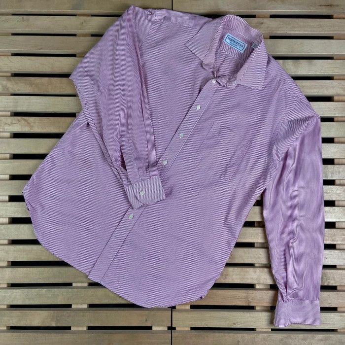 Burberry × Vintage Mens Shirt Long Sleeve Burberrys Vintage Size 40 L Size US L / EU 52-54 / 3 - 1 Thumbnail