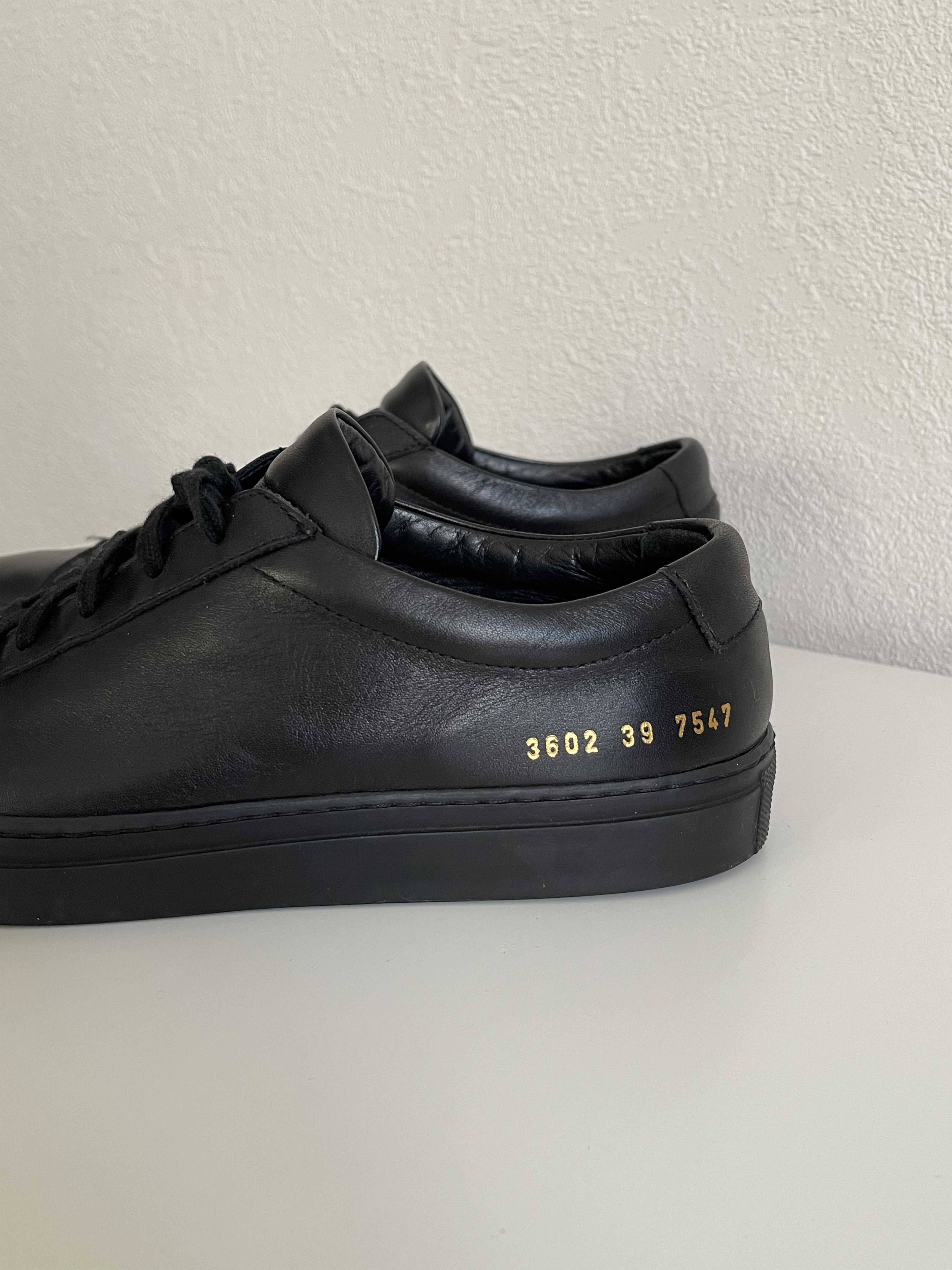 Common Projects Women s COMMON PROJECTS Leather Sneaker Shoes Black Size 39 Grailed