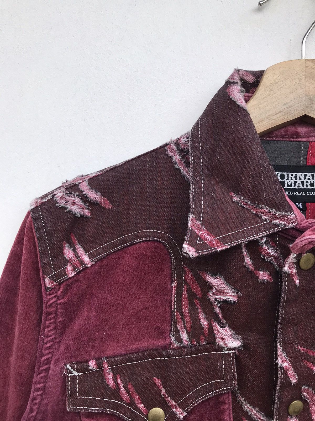 Tornado Mart Vintage Tornado Mart Avant-Garde Distressed Patchwork Jacket Size S / US 4 / IT 40 - 6 Thumbnail