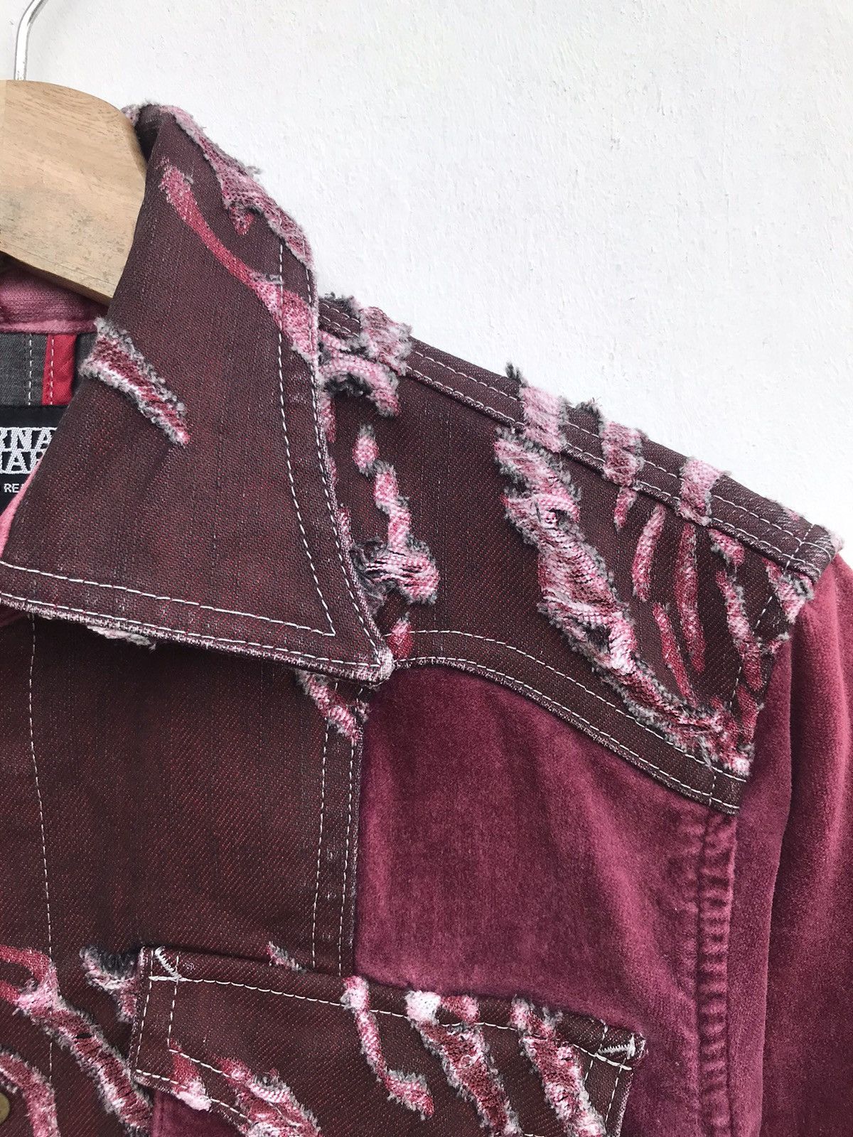 Tornado Mart Vintage Tornado Mart Avant-Garde Distressed Patchwork Jacket Size S / US 4 / IT 40 - 7 Thumbnail