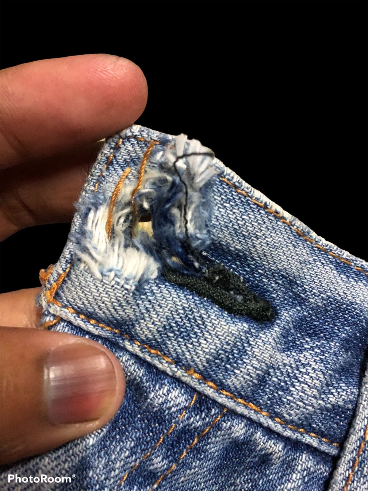 EIGHT-G × Japanese Brand FLARE⚡️DAMAGED ZIGZAG REBUILD DISTRESSED DENIM BY EIGHT G Size US 29 - 5 Thumbnail