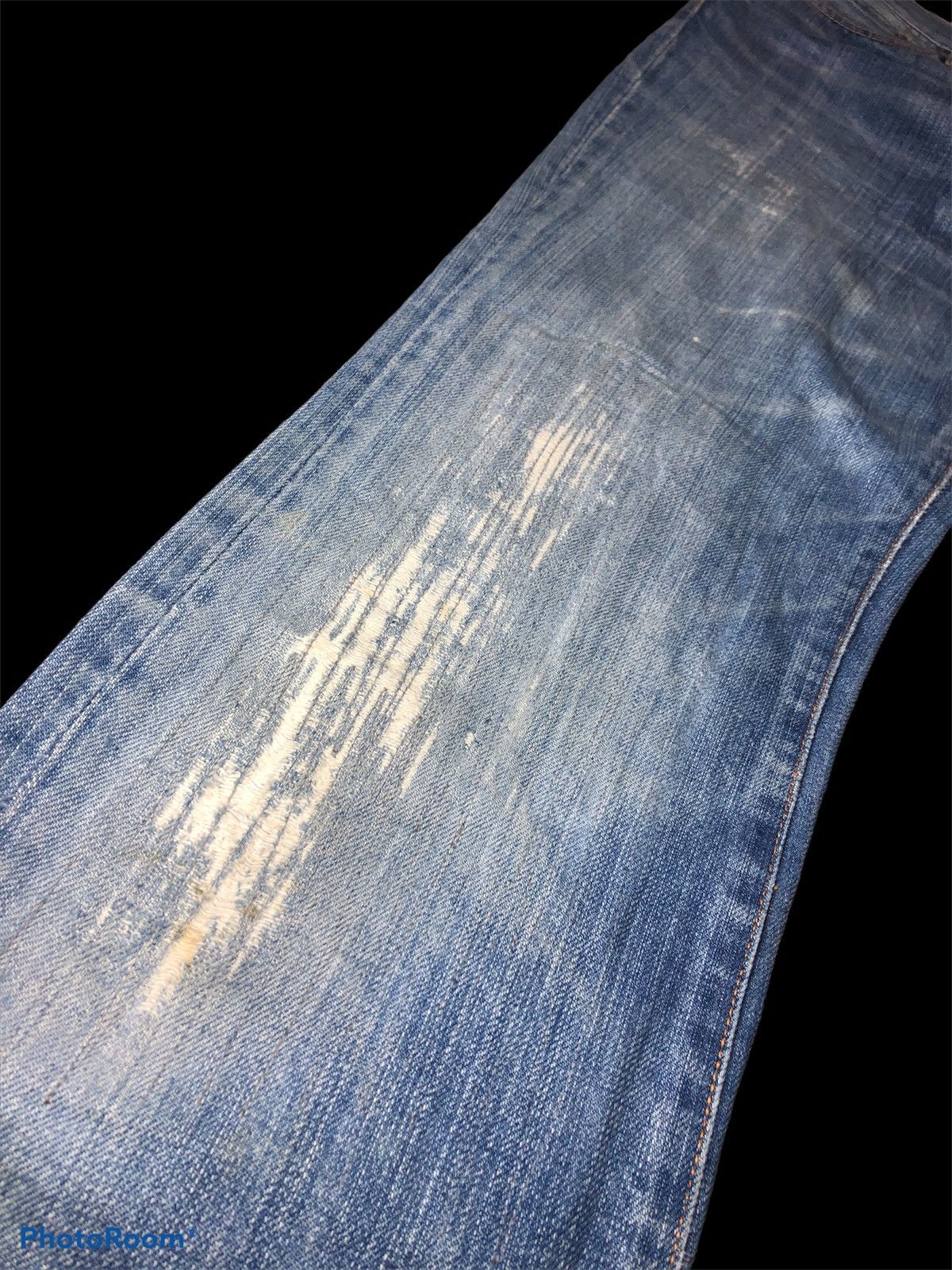 EIGHT-G × Japanese Brand FLARE⚡️DAMAGED ZIGZAG REBUILD DISTRESSED DENIM BY EIGHT G Size US 29 - 7 Thumbnail