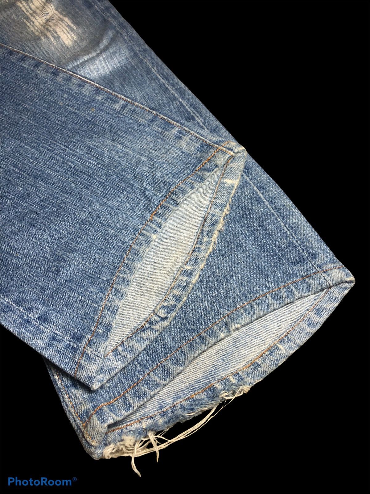EIGHT-G × Japanese Brand FLARE⚡️DAMAGED ZIGZAG REBUILD DISTRESSED DENIM BY EIGHT G Size US 29 - 8 Thumbnail