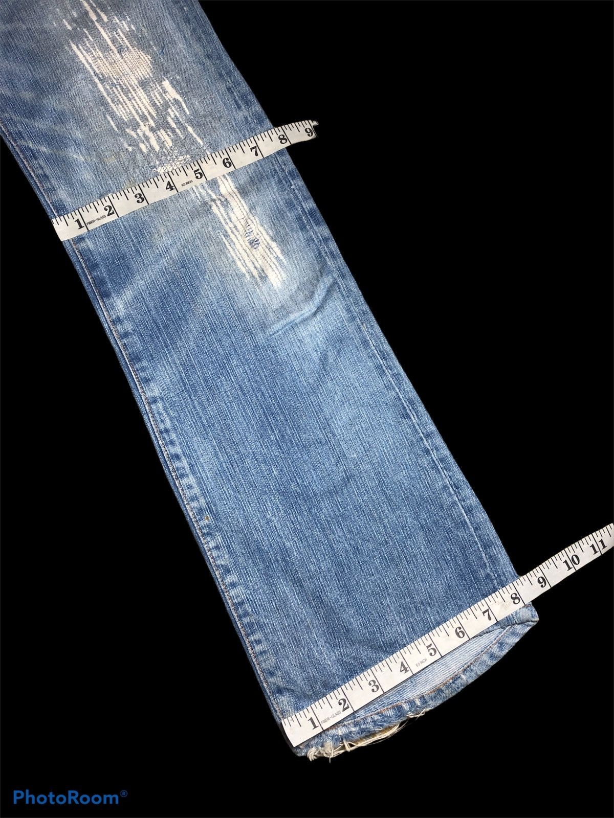 EIGHT-G × Japanese Brand FLARE⚡️DAMAGED ZIGZAG REBUILD DISTRESSED DENIM BY EIGHT G Size US 29 - 10 Thumbnail
