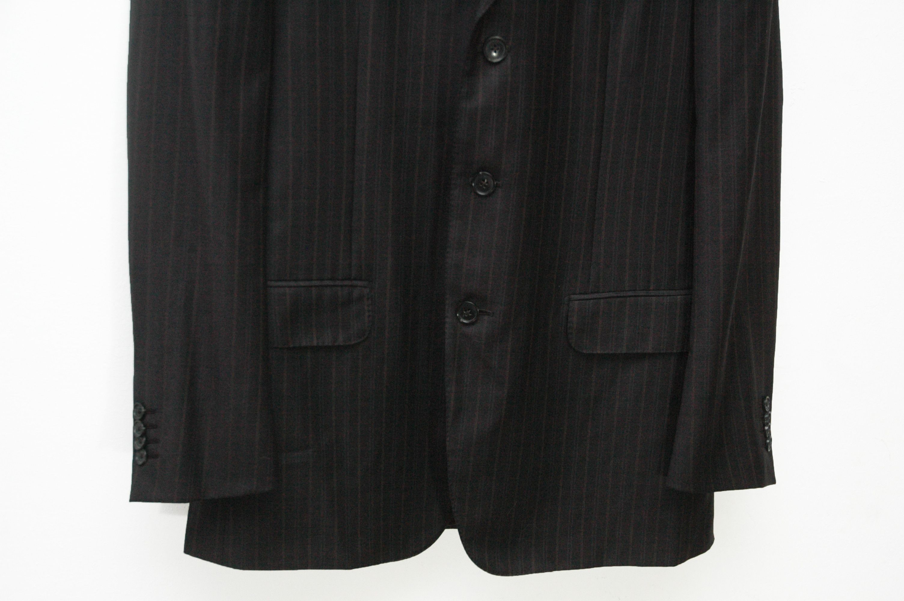 Ermenegildo Zegna Ermenegildo Zegna Vintage Wool Silk Suit Blazer Size 48R - 3 Thumbnail