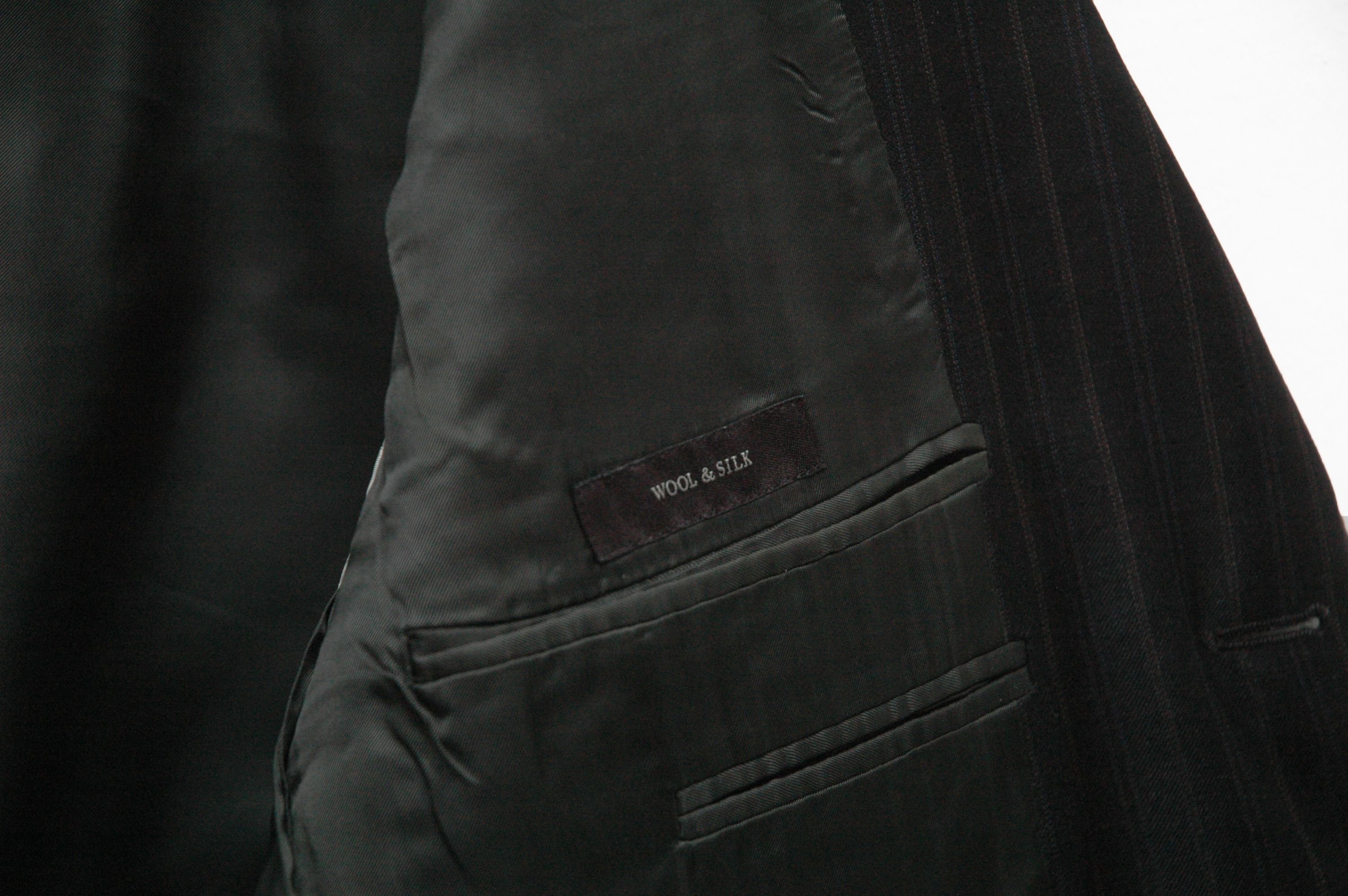 Ermenegildo Zegna Ermenegildo Zegna Vintage Wool Silk Suit Blazer Size 48R - 6 Thumbnail