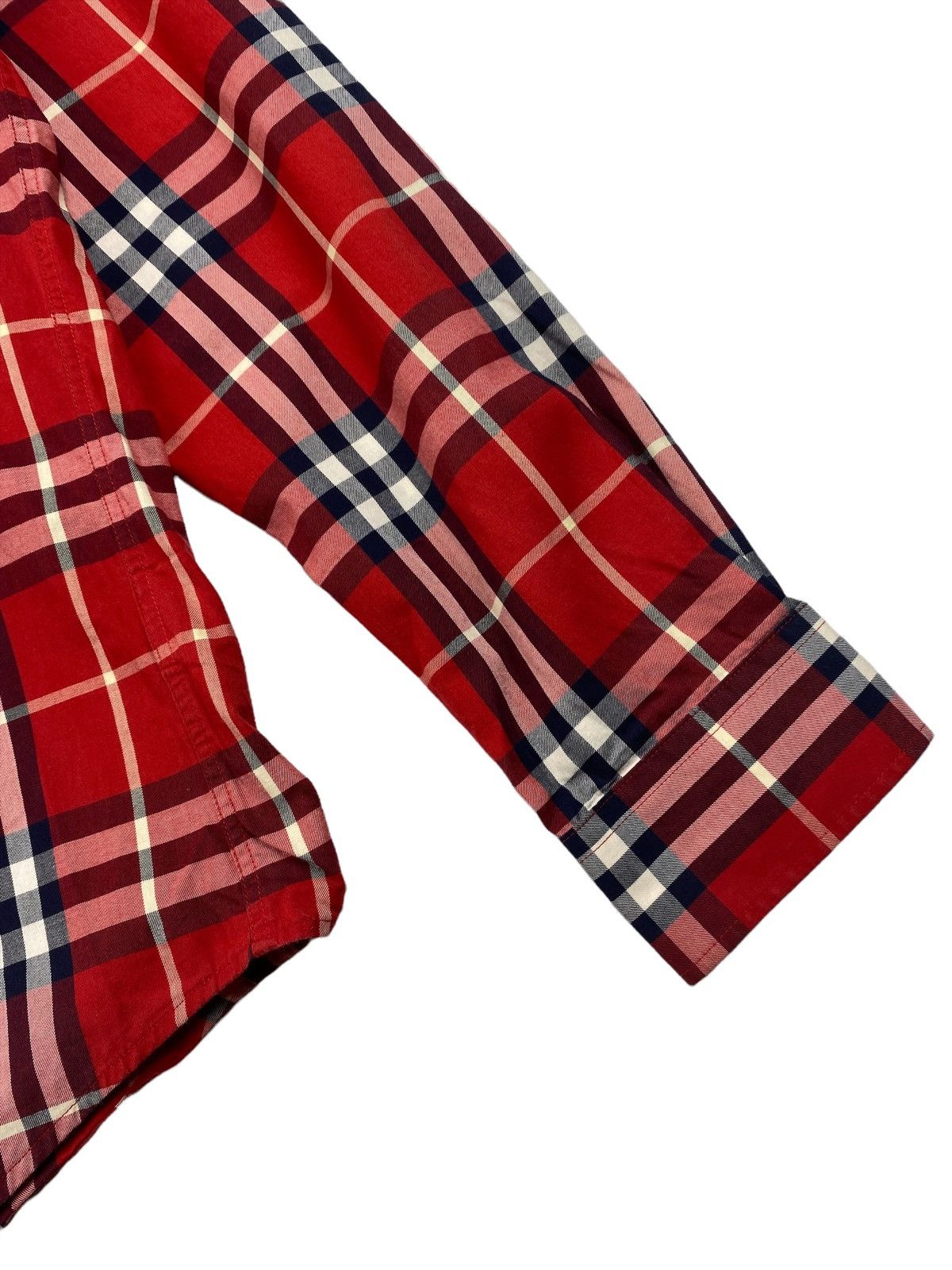 Burberry × Designer Burberry Brit London Nova Check Plaid Designer Button Shirt Size US L / EU 52-54 / 3 - 5 Thumbnail