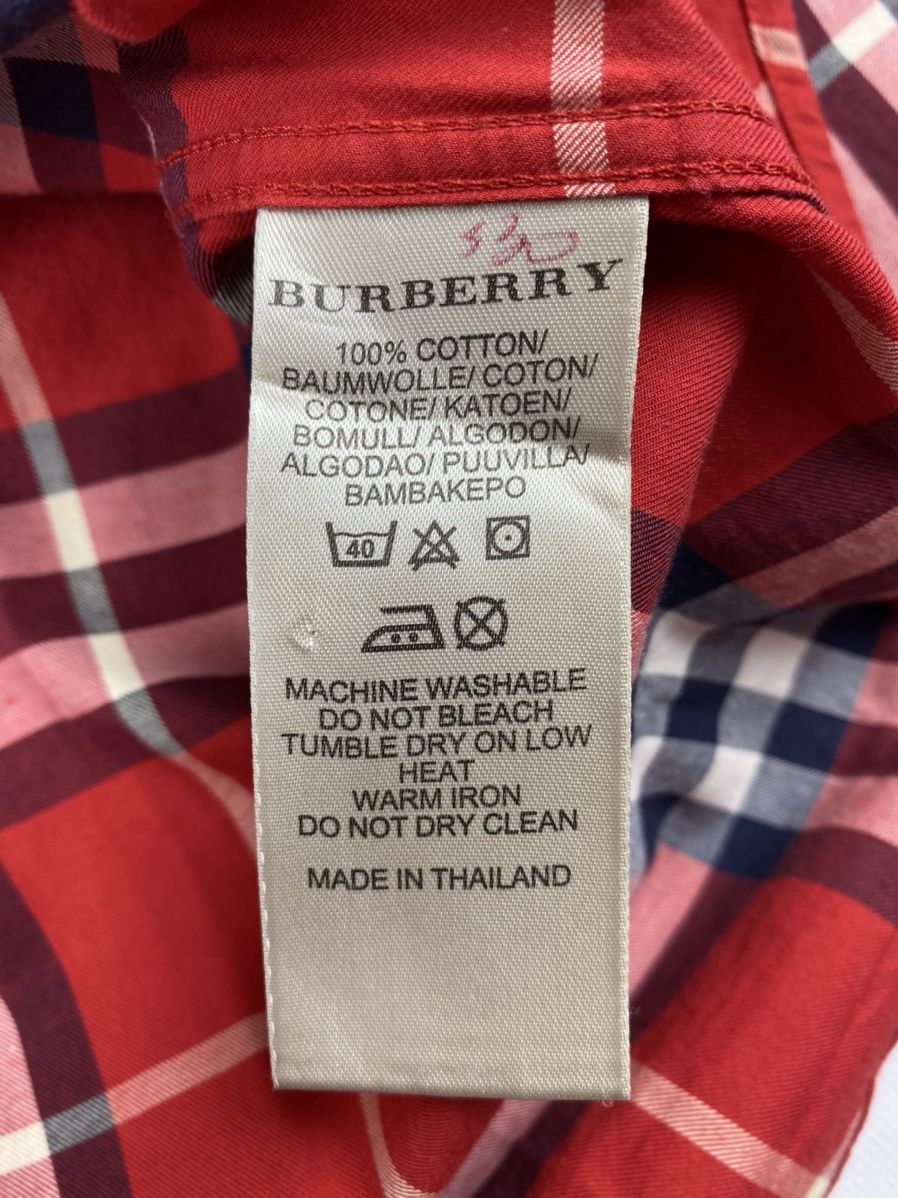 Burberry × Designer Burberry Brit London Nova Check Plaid Designer Button Shirt Size US L / EU 52-54 / 3 - 10 Thumbnail