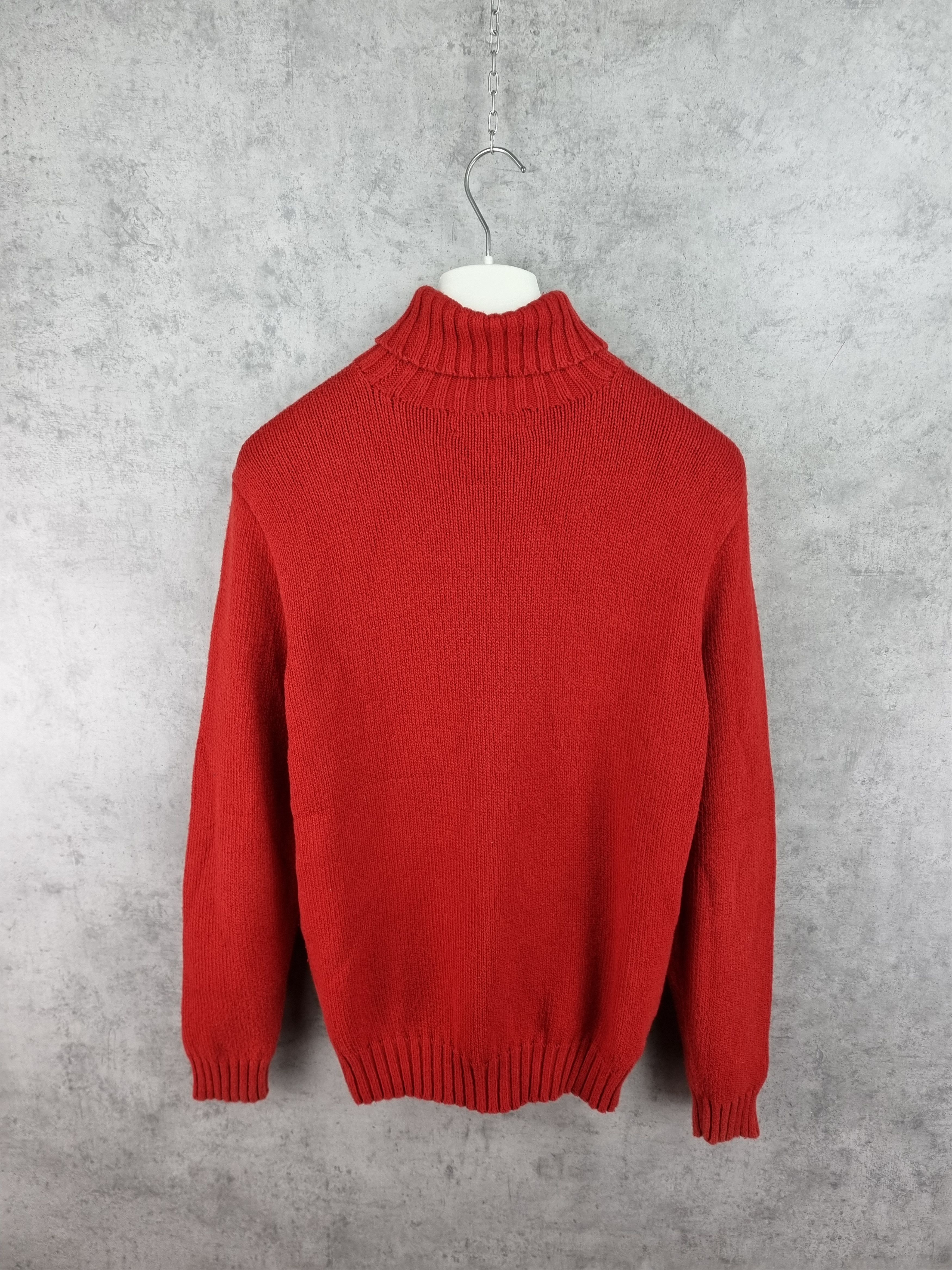 Chaps Ralph Lauren × Polo Ralph Lauren × Ralph Lauren Ralph Lauren Turtleneck Knitted Attractive Red Sweater Size US M / EU 48-50 / 2 - 4 Thumbnail