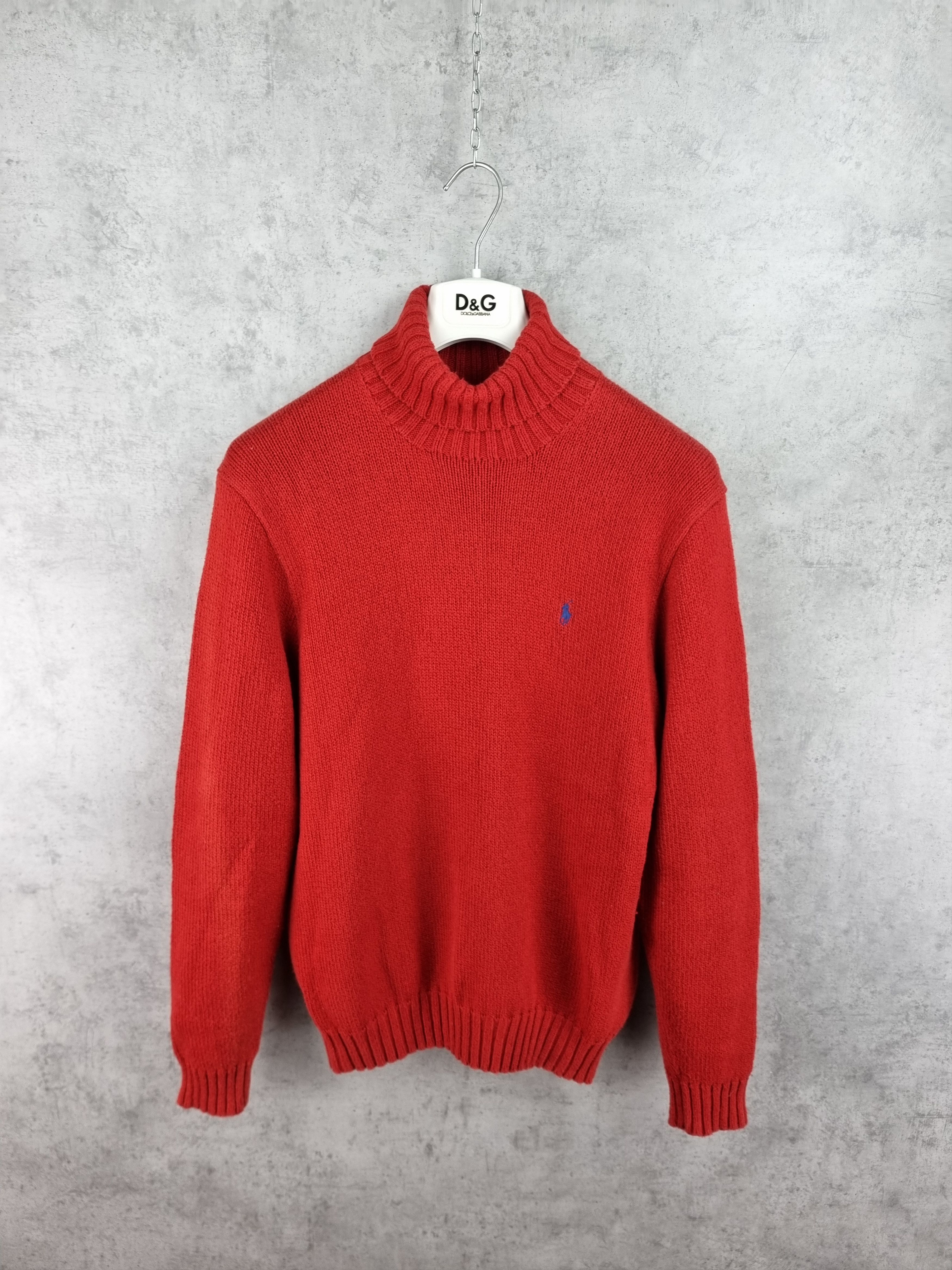 Chaps Ralph Lauren × Polo Ralph Lauren × Ralph Lauren Ralph Lauren Turtleneck Knitted Attractive Red Sweater Size US M / EU 48-50 / 2 - 3 Thumbnail