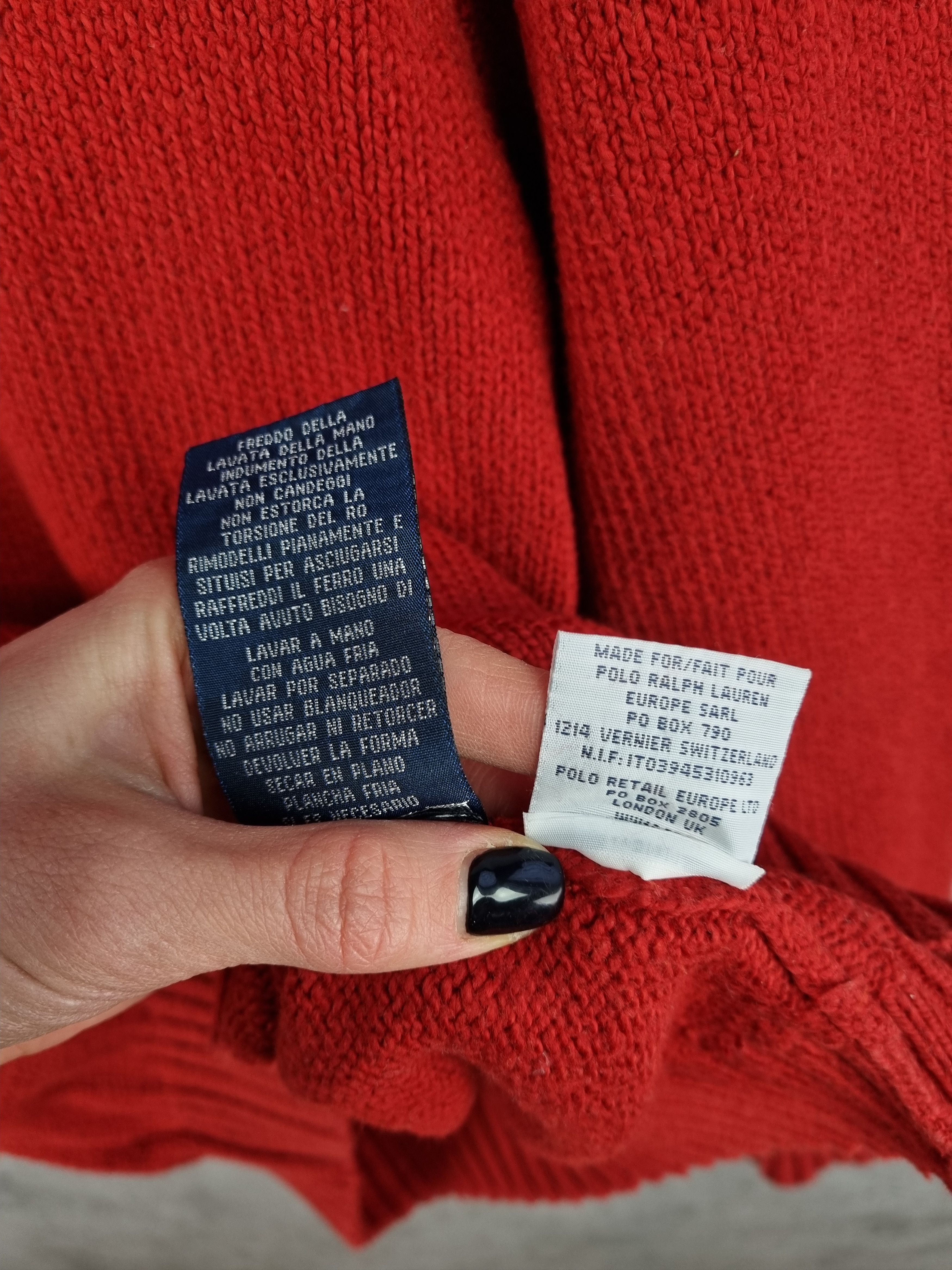 Chaps Ralph Lauren × Polo Ralph Lauren × Ralph Lauren Ralph Lauren Turtleneck Knitted Attractive Red Sweater Size US M / EU 48-50 / 2 - 7 Thumbnail