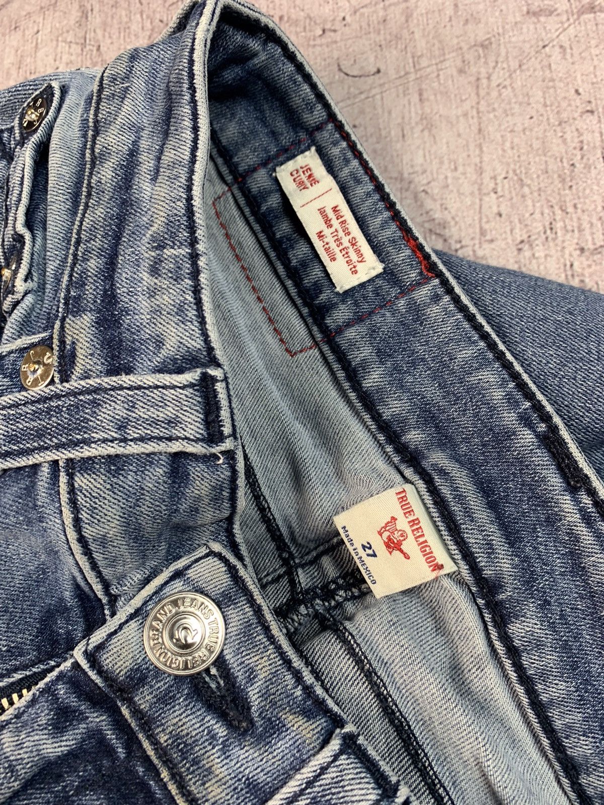 True Religion × Vintage Vintage True Religion Denim Jeans Size 27" / US 4 / IT 40 - 4 Thumbnail