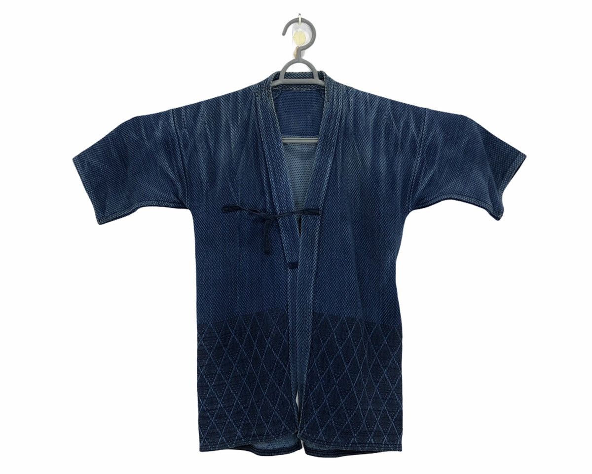 Special Kendo Kimono Indigo Dyed Woven Japanese Traditional